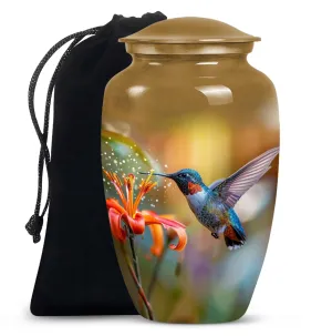 Humming Bird Tribute: Eternal Rest Cremation Urn for Ashes