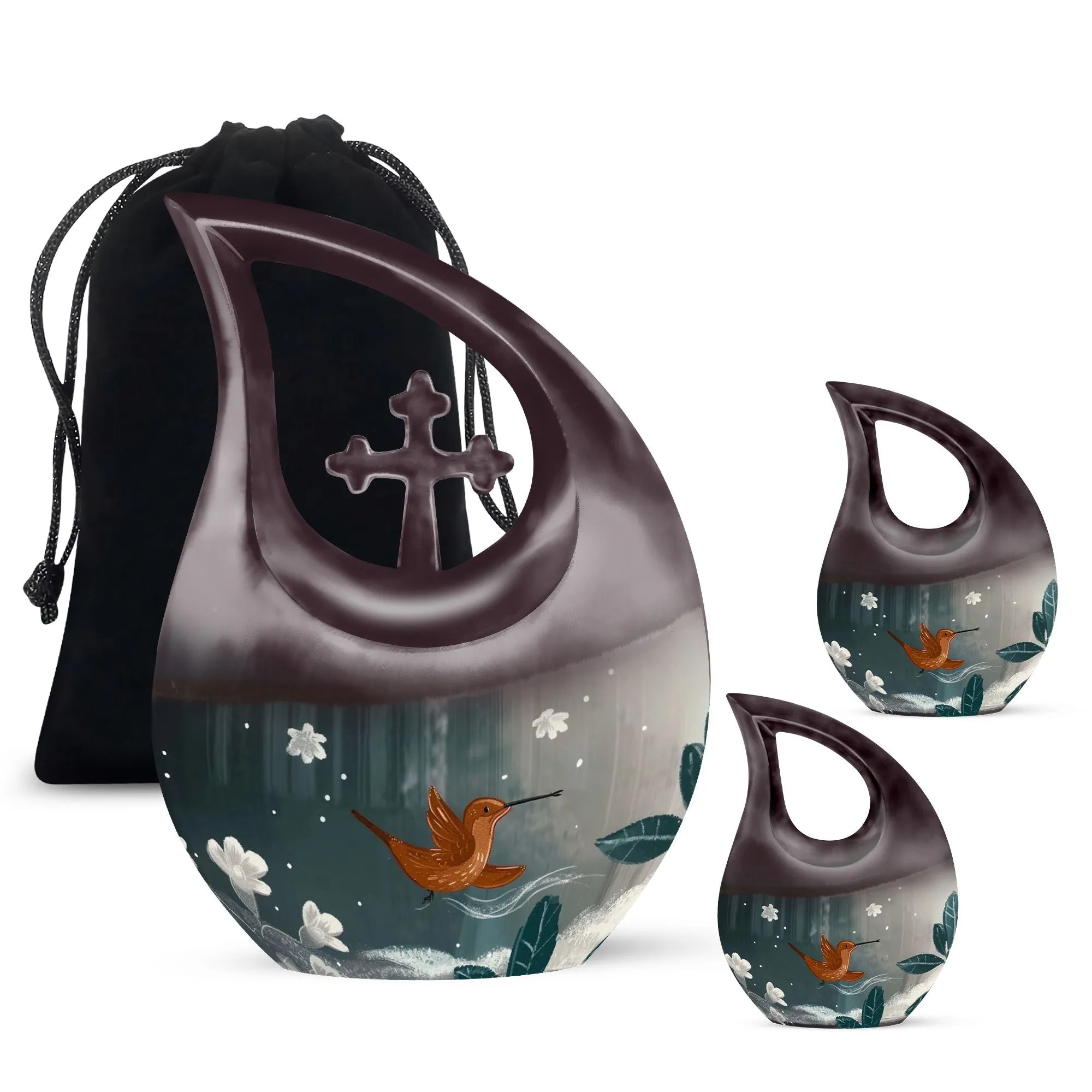 Humming Bird Urn: Memorial Keepsake Cremation Urn