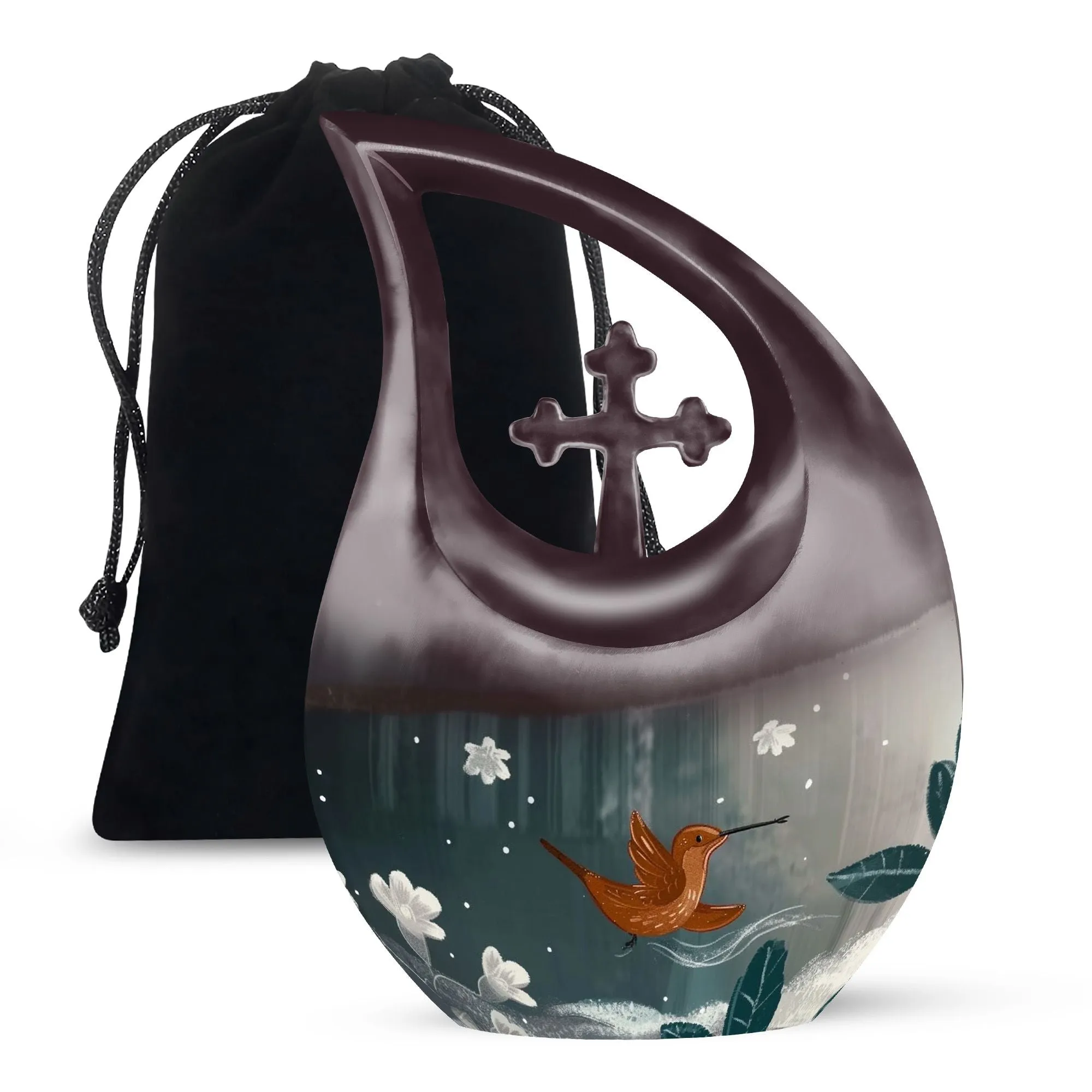 Humming Bird Urn: Memorial Keepsake Cremation Urn