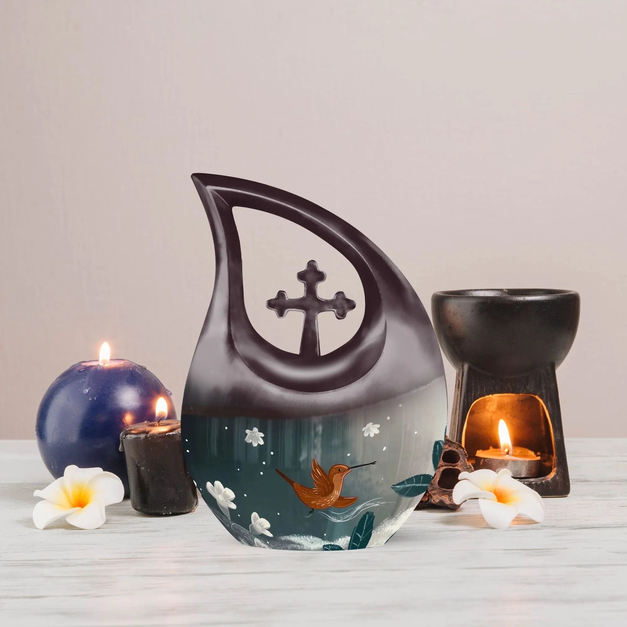 Humming Bird Urn: Memorial Keepsake Cremation Urn