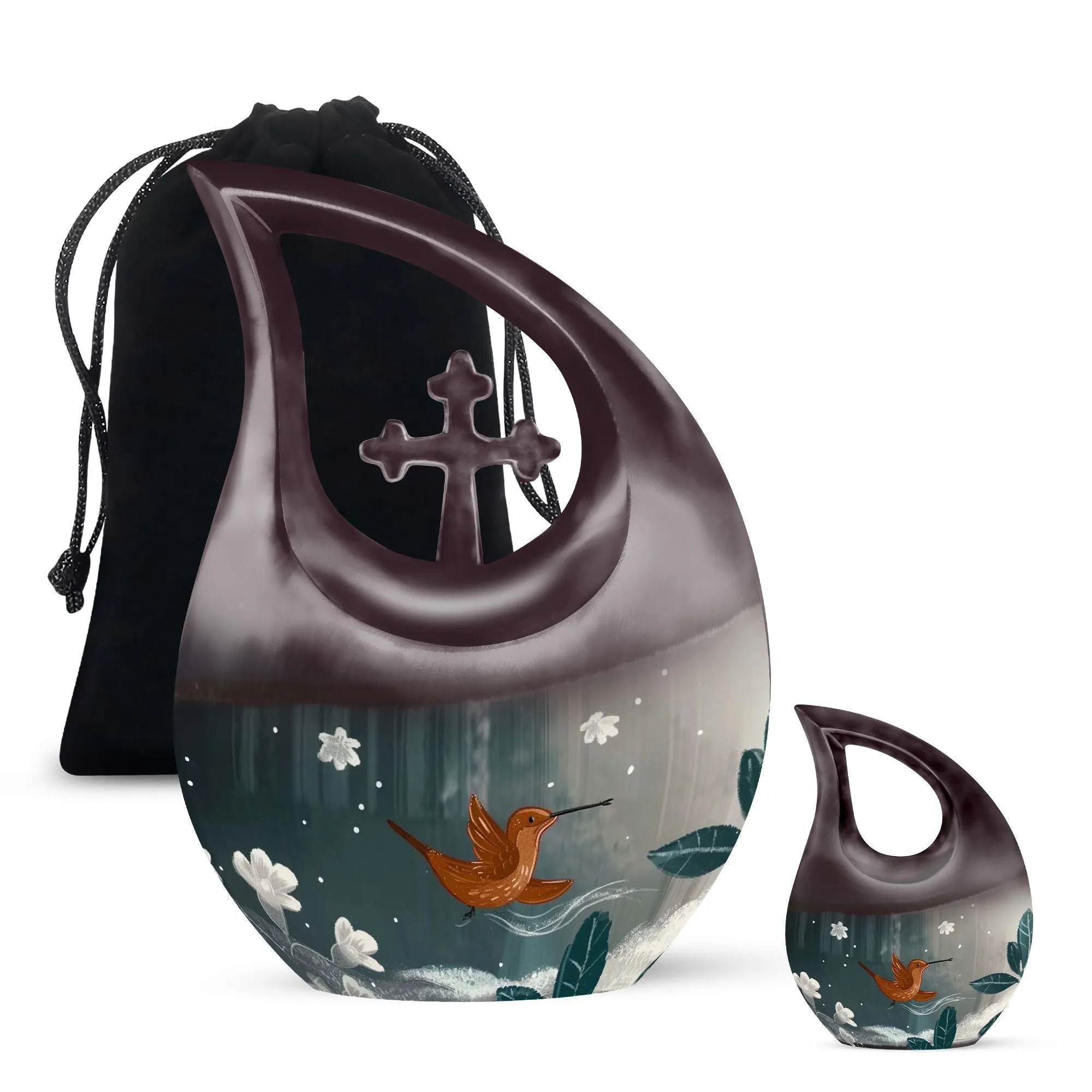 Humming Bird Urn: Memorial Keepsake Cremation Urn