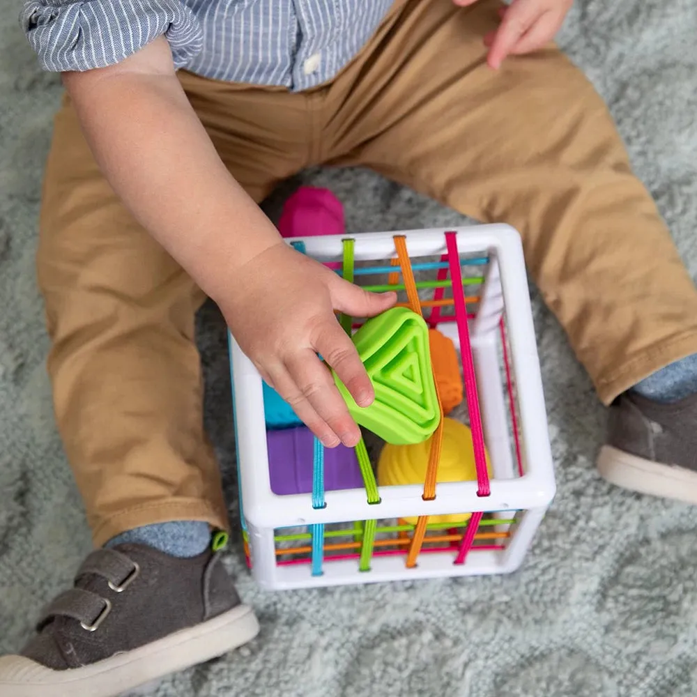 Inny Binny | Sensory Shape-Sorting Cube by Fat Brain Toys