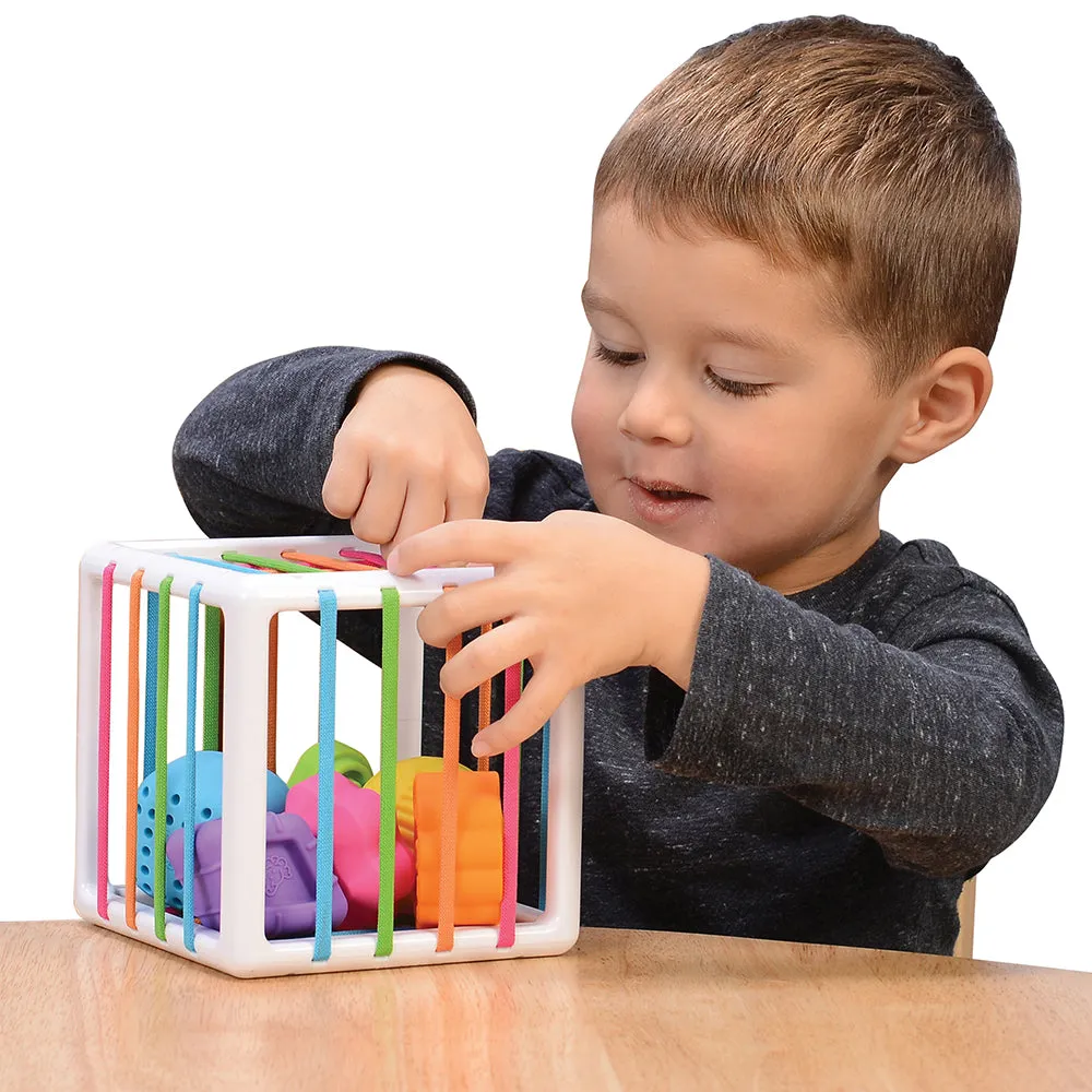 Inny Binny | Sensory Shape-Sorting Cube by Fat Brain Toys