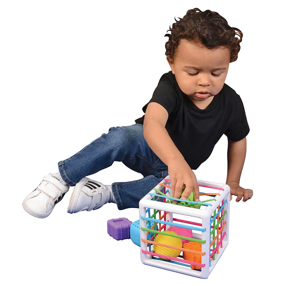 Inny Binny | Sensory Shape-Sorting Cube by Fat Brain Toys