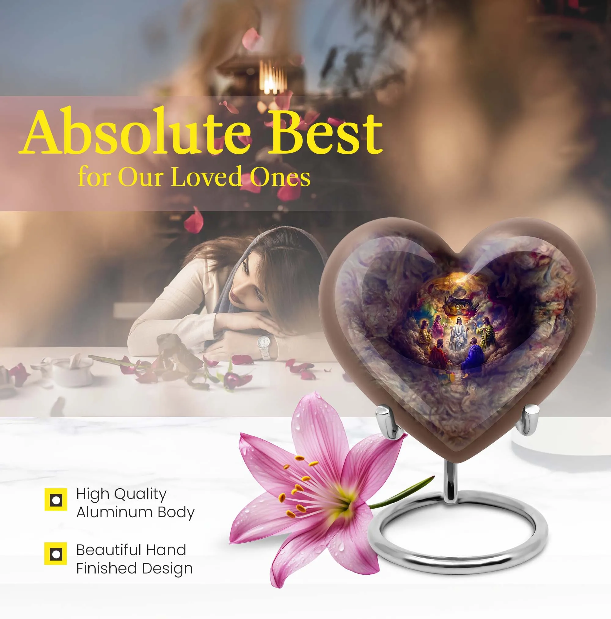 Jesus Urn: A Spiritual Tribute - Eternal Rest Funeral Burial Urn