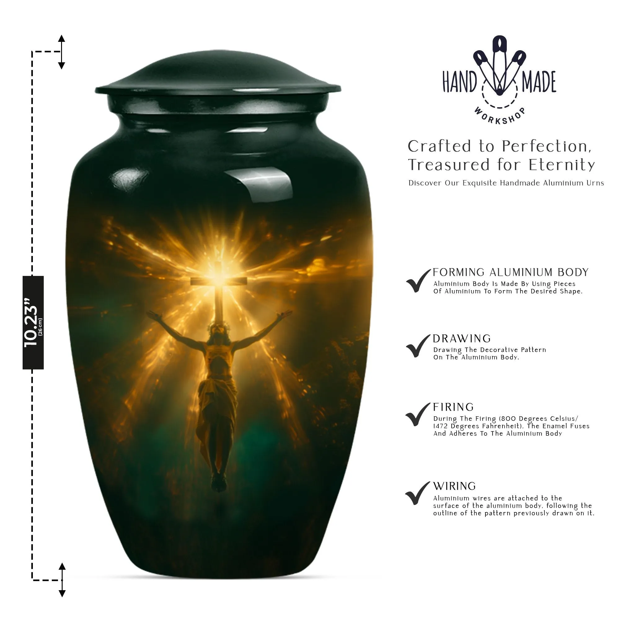 Jesus Urn - Remembrance Funeral Decorative Keepsake Urn