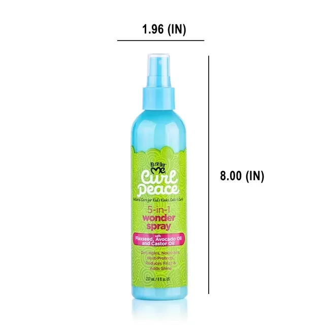 Just For Me Curl Peace 5-in-1 Wonder Spray 8 oz.. For Kids