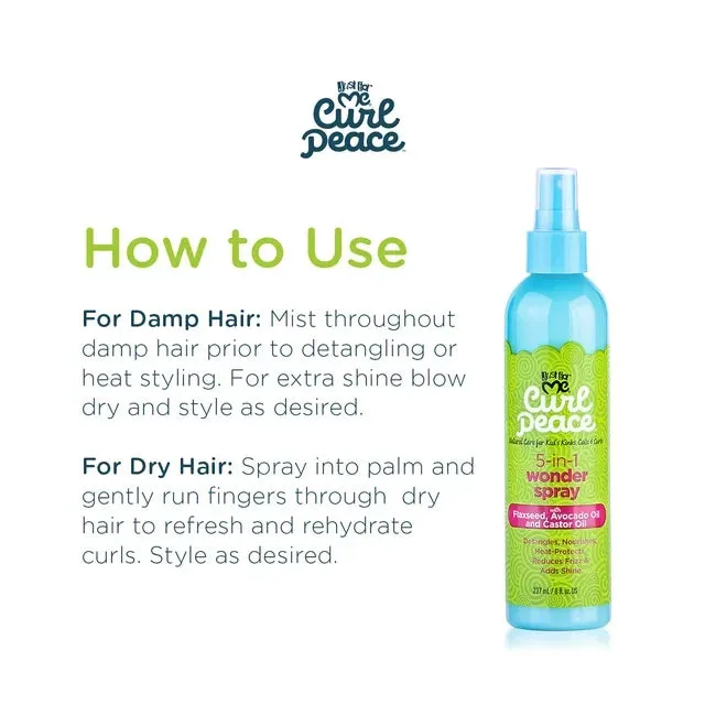 Just For Me Curl Peace 5-in-1 Wonder Spray 8 oz.. For Kids