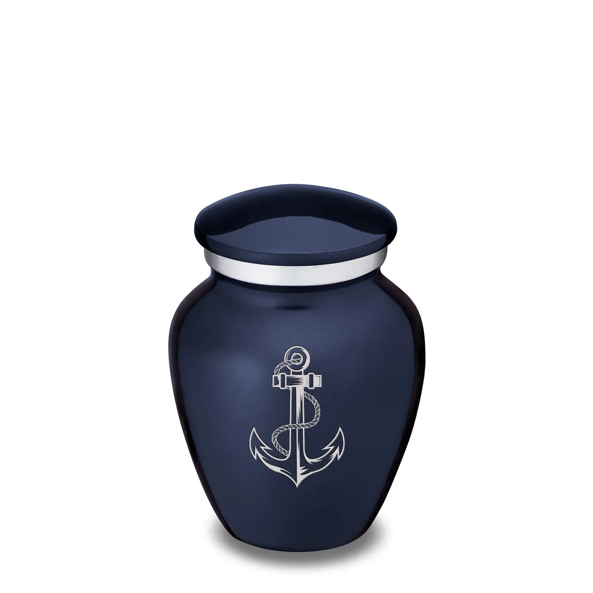 Keepsake Embrace Cobalt Blue Anchor Cremation Urn