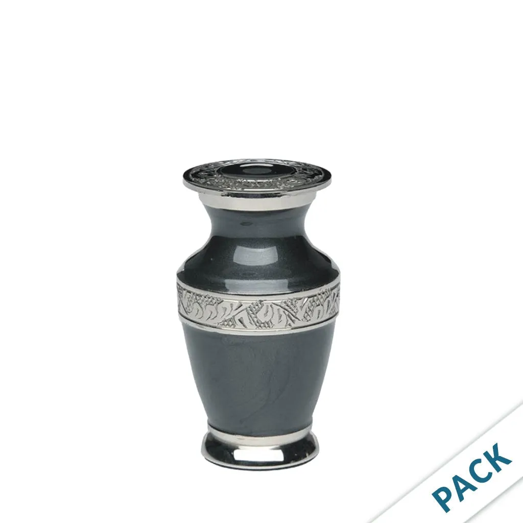 KEEPSAKE - Nickel Plated Brass urn -BAI- Enamel- Pack of 10