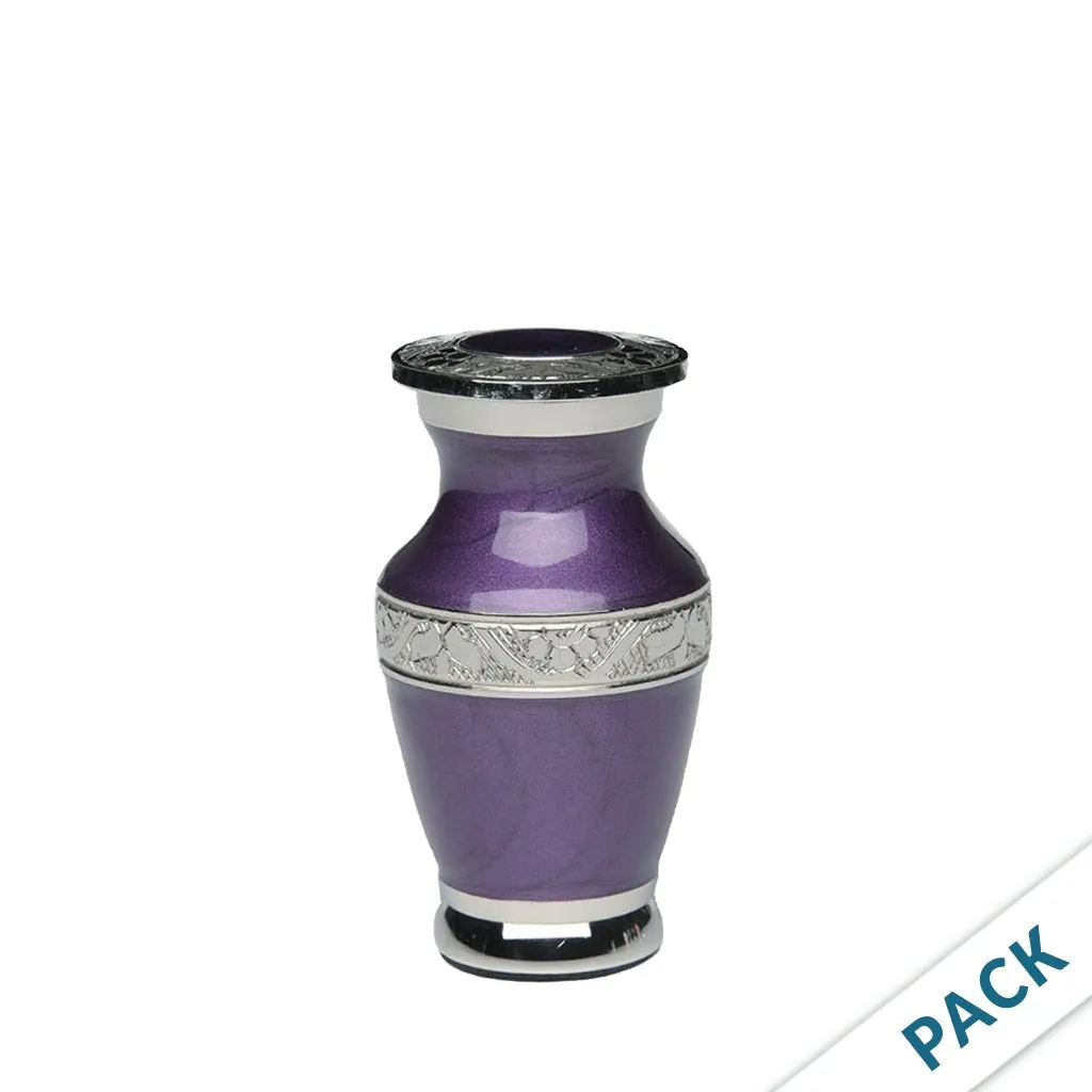 KEEPSAKE - Nickel Plated Brass urn -BAI- Enamel- Pack of 10