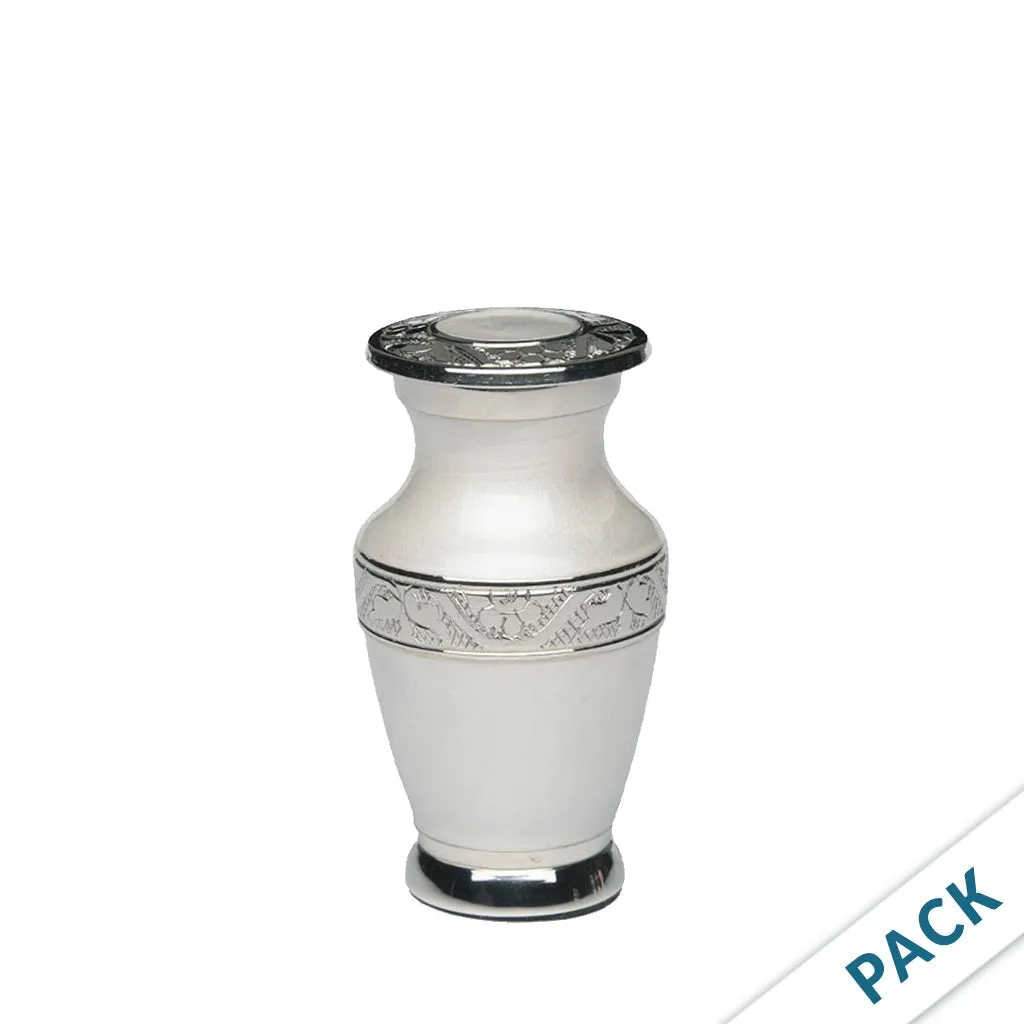 KEEPSAKE - Nickel Plated Brass urn -BAI- Enamel- Pack of 10
