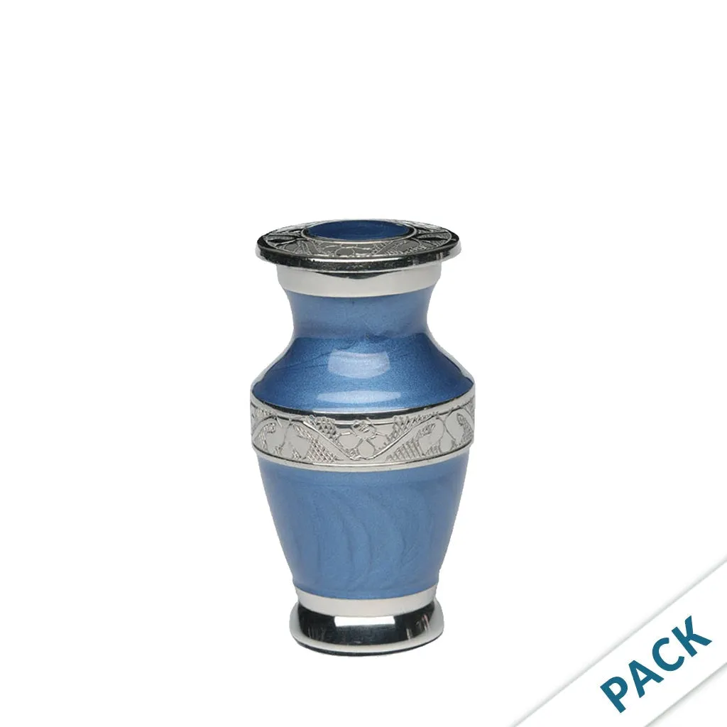 KEEPSAKE - Nickel Plated Brass urn -BAI- Enamel- Pack of 10