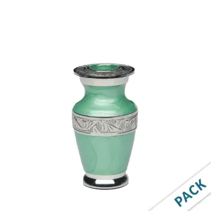 KEEPSAKE - Nickel Plated Brass urn -BAI- Enamel- Pack of 10