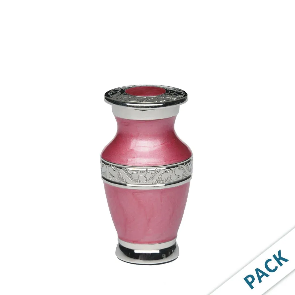 KEEPSAKE - Nickel Plated Brass urn -BAI- Enamel- Pack of 10