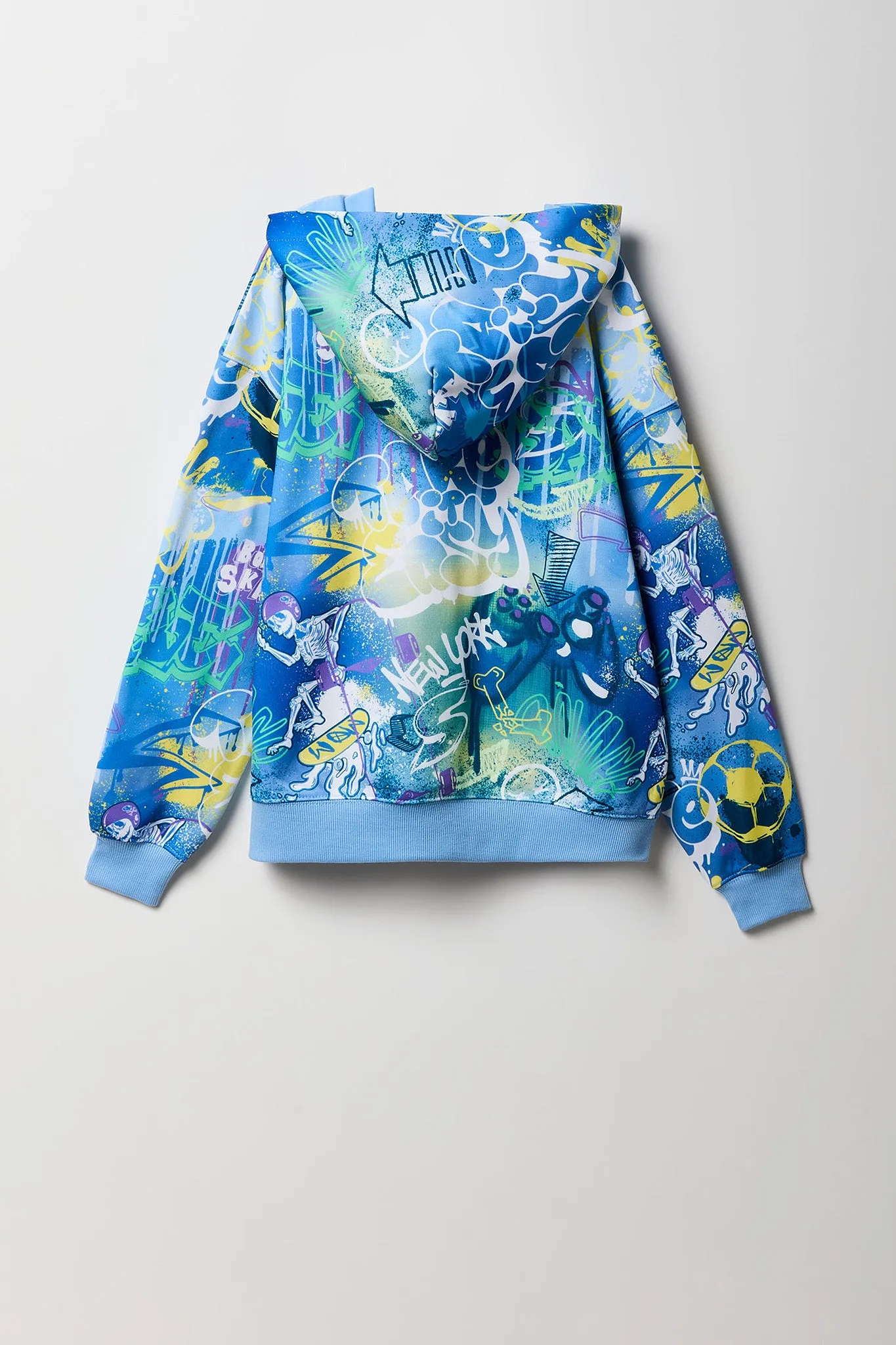 Kids Graffiti Print Hoodie