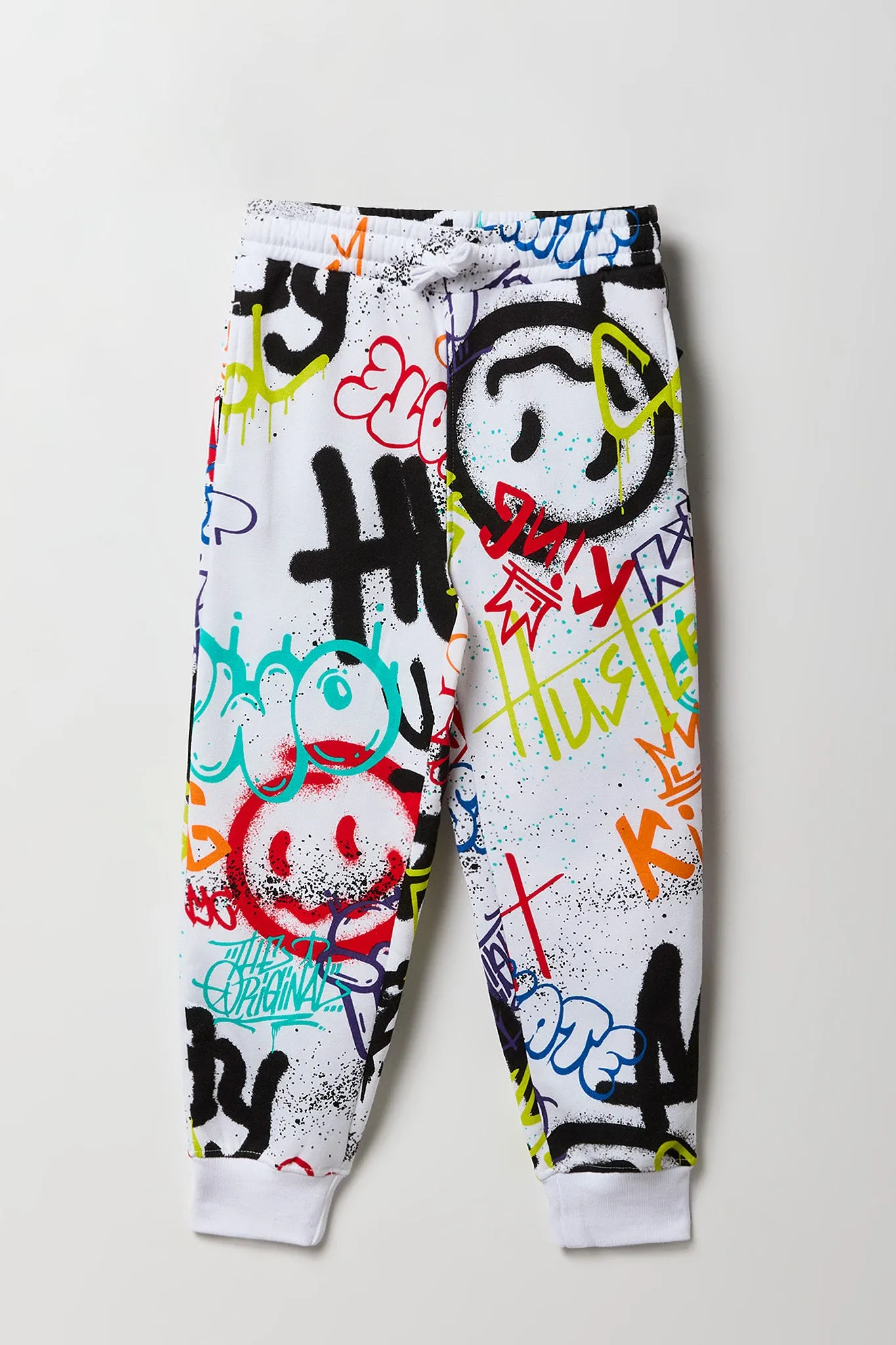 Kids Graffiti Print Jogger