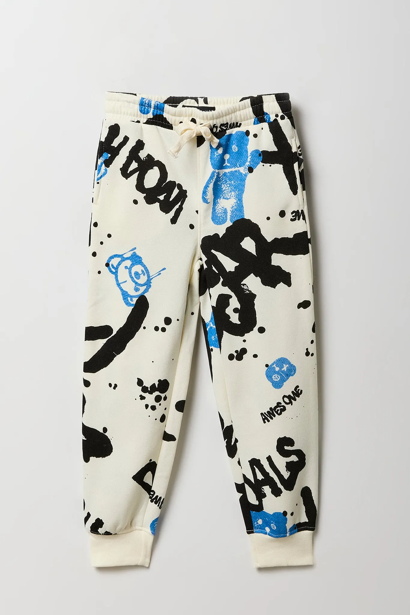 Kids Graffiti Print Jogger