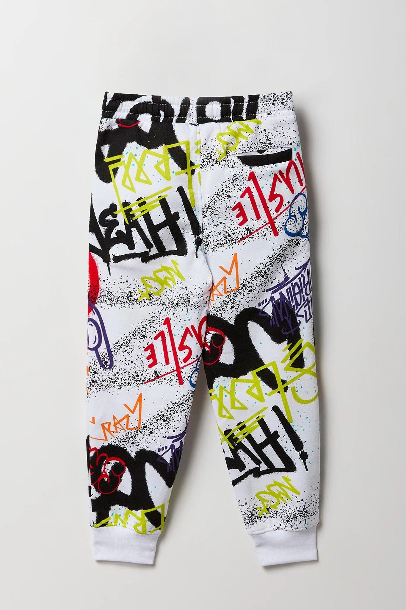 Kids Graffiti Print Jogger