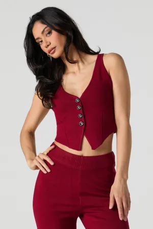 Knit Buttoned Vest