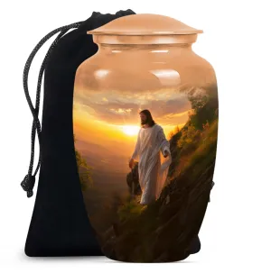 Large Jesus Memorial Urn for Peaceful Afterlife