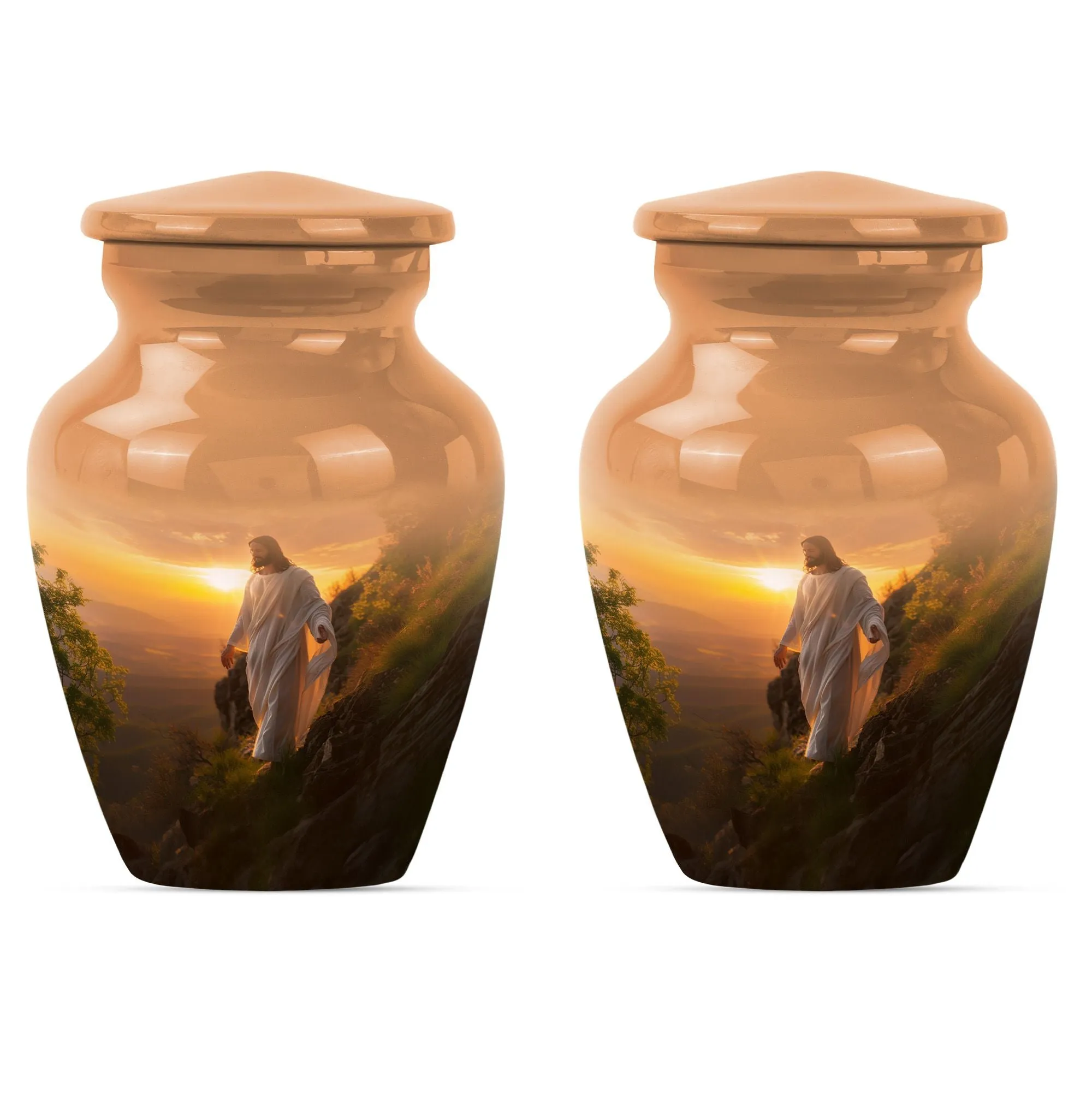 Large Jesus Memorial Urn for Peaceful Afterlife
