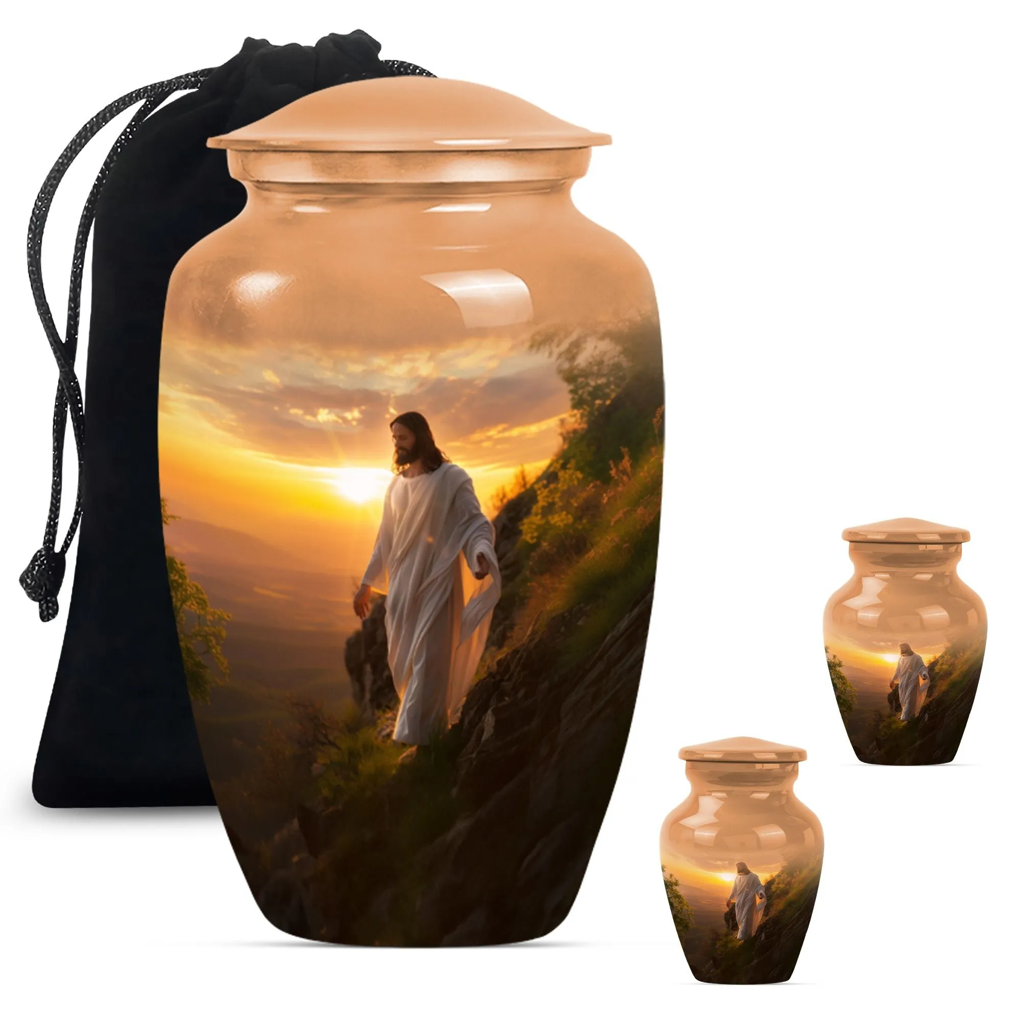 Large Jesus Memorial Urn for Peaceful Afterlife