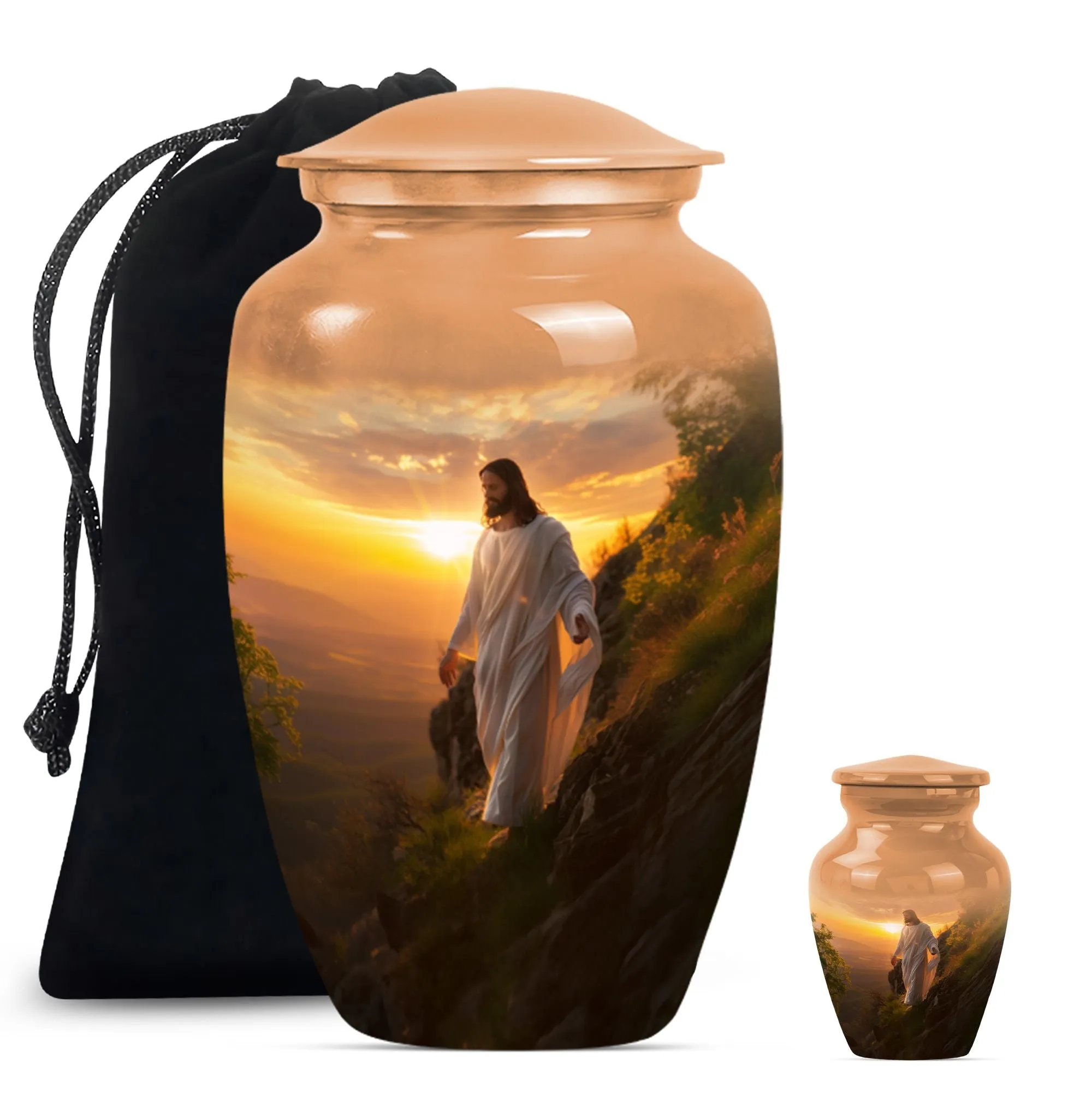 Large Jesus Memorial Urn for Peaceful Afterlife
