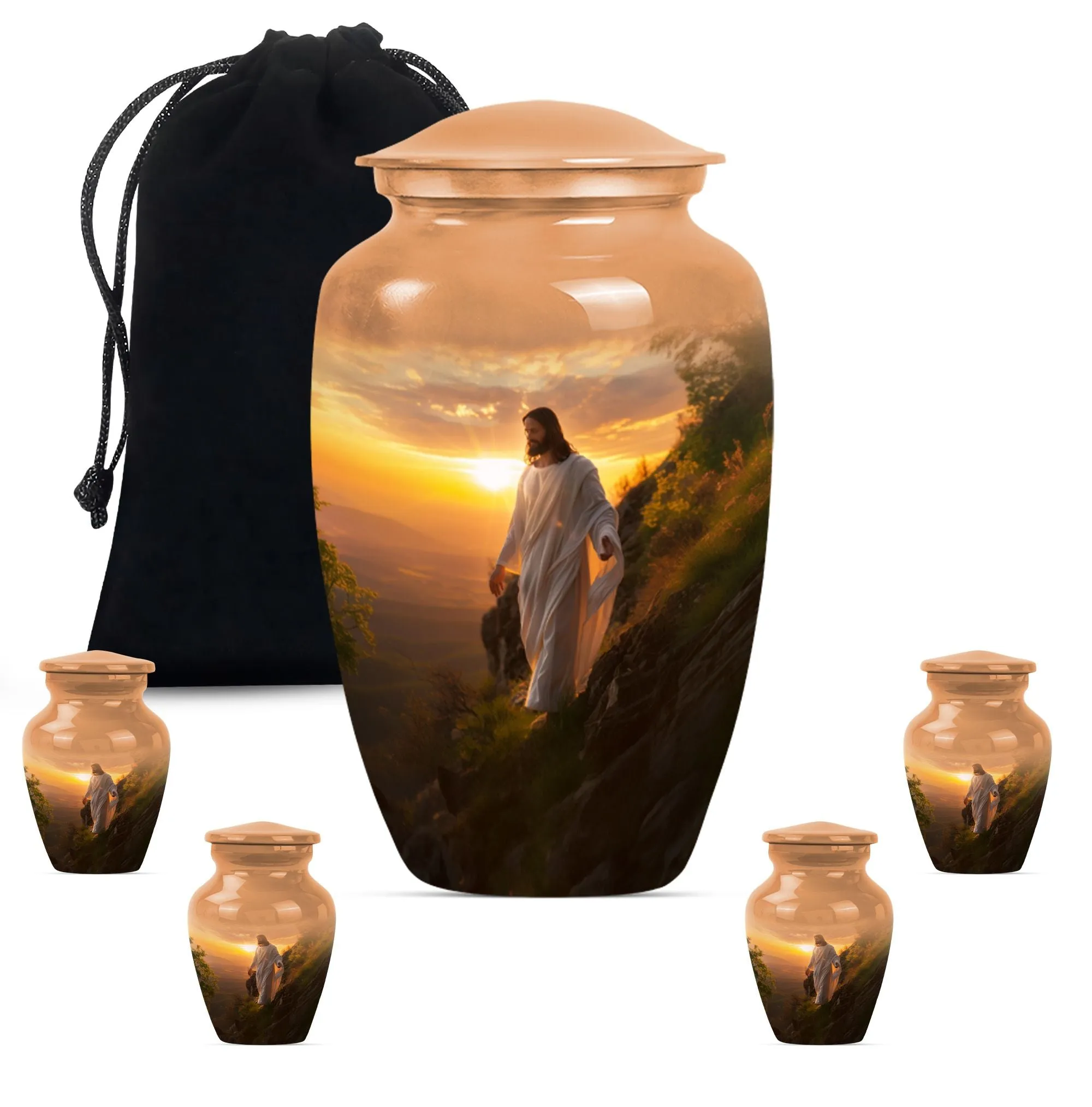 Large Jesus Memorial Urn for Peaceful Afterlife