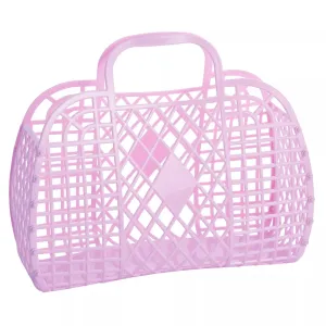 Large Retro Basket Jellie Bag