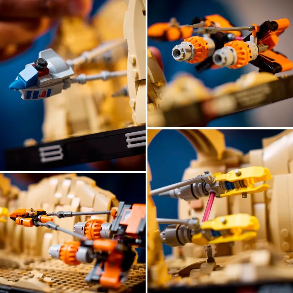 LEGO 6470432 Star Wars: The Phantom Menace Mos Espa Podrace Diorama, Build and Display Model