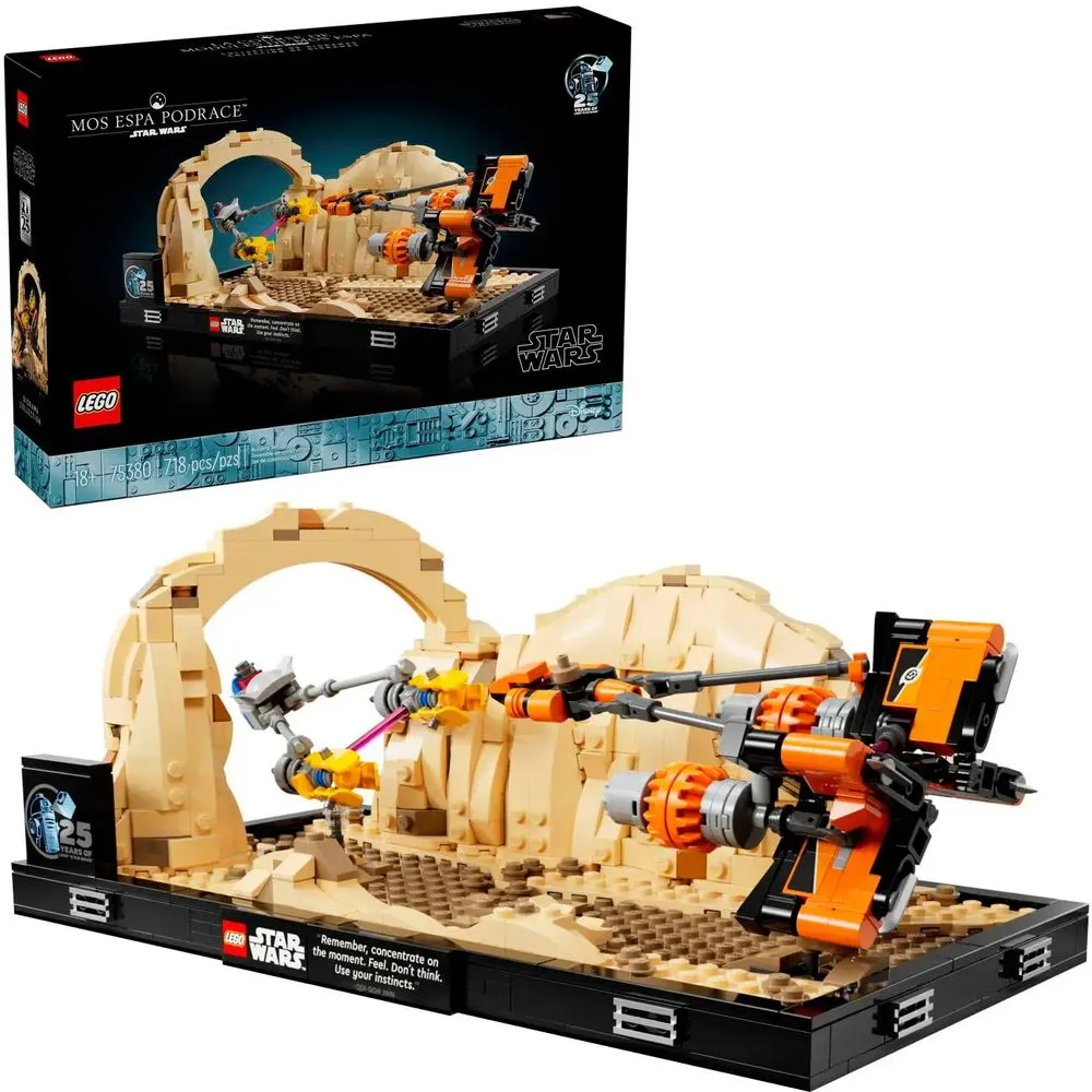 LEGO 6470432 Star Wars: The Phantom Menace Mos Espa Podrace Diorama, Build and Display Model