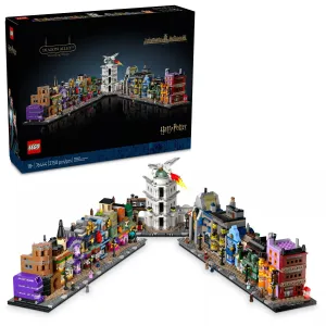 LEGO 6526345 Harry Potter Diagon Alley Wizarding Shops Collectible Building Set 76444