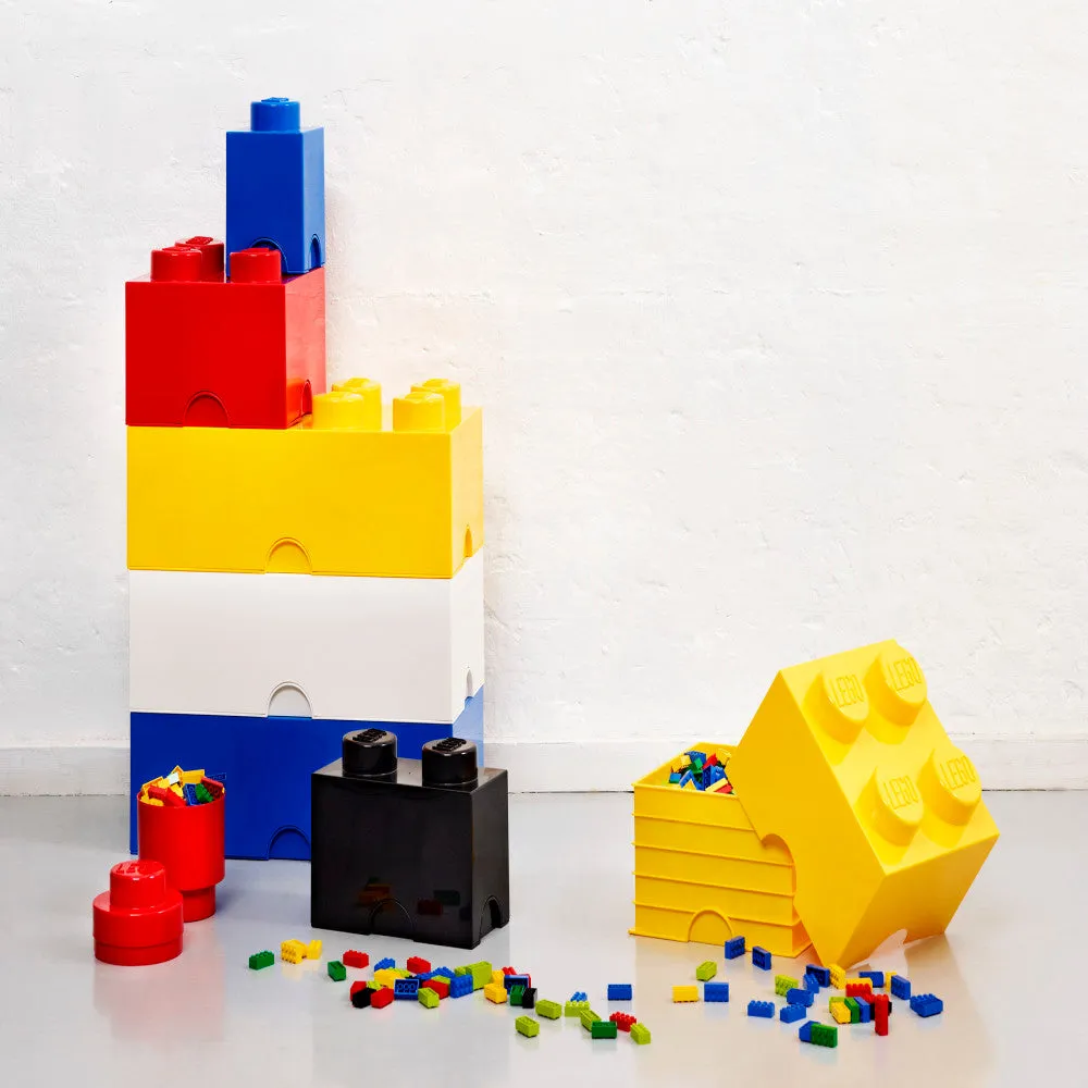 LEGO Storage Brick 2 - Bright Red, Stackable Organizer Box