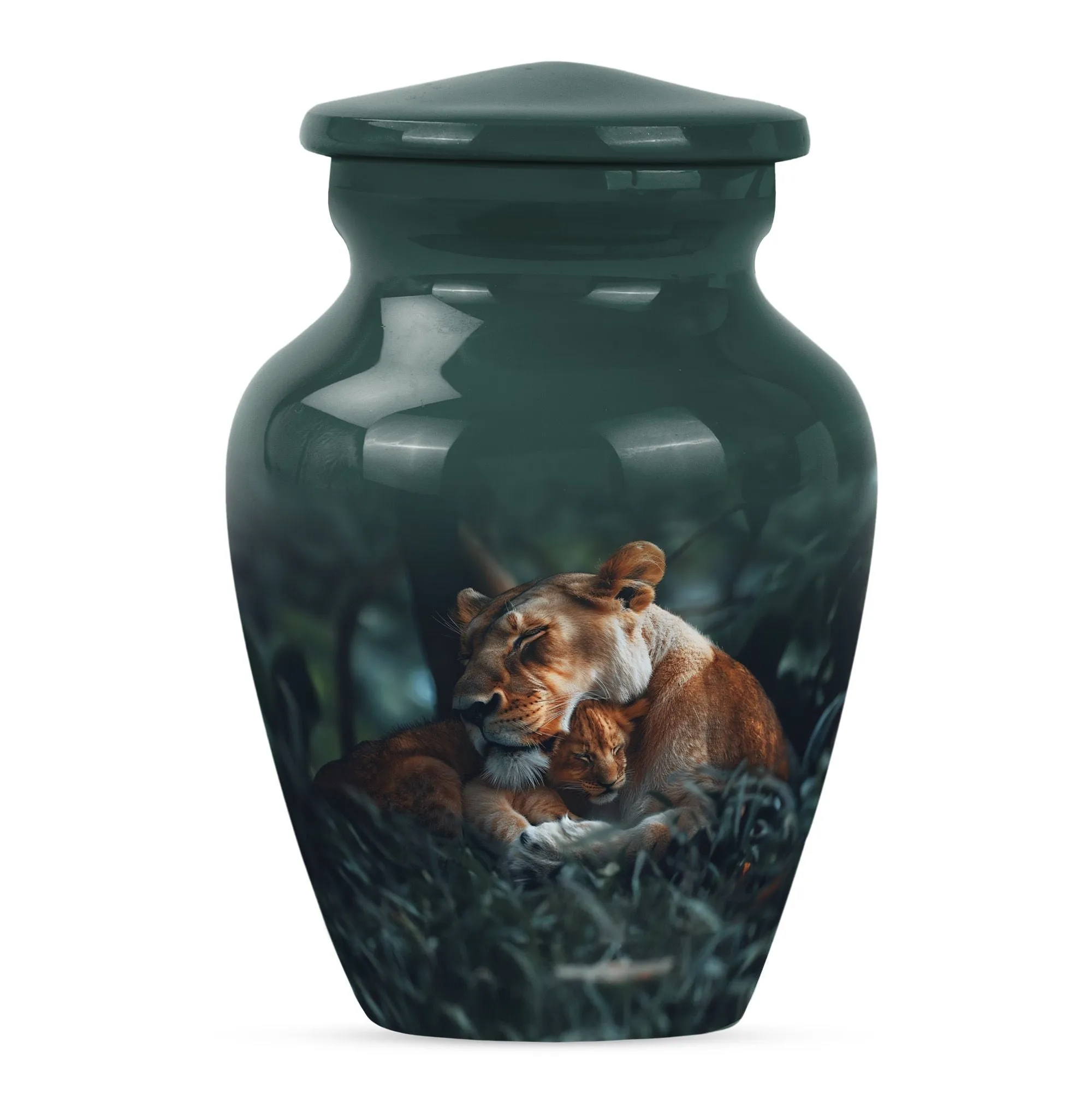 Lion Emblem Memorial Human Ashes Lasting Tribute Resting Place