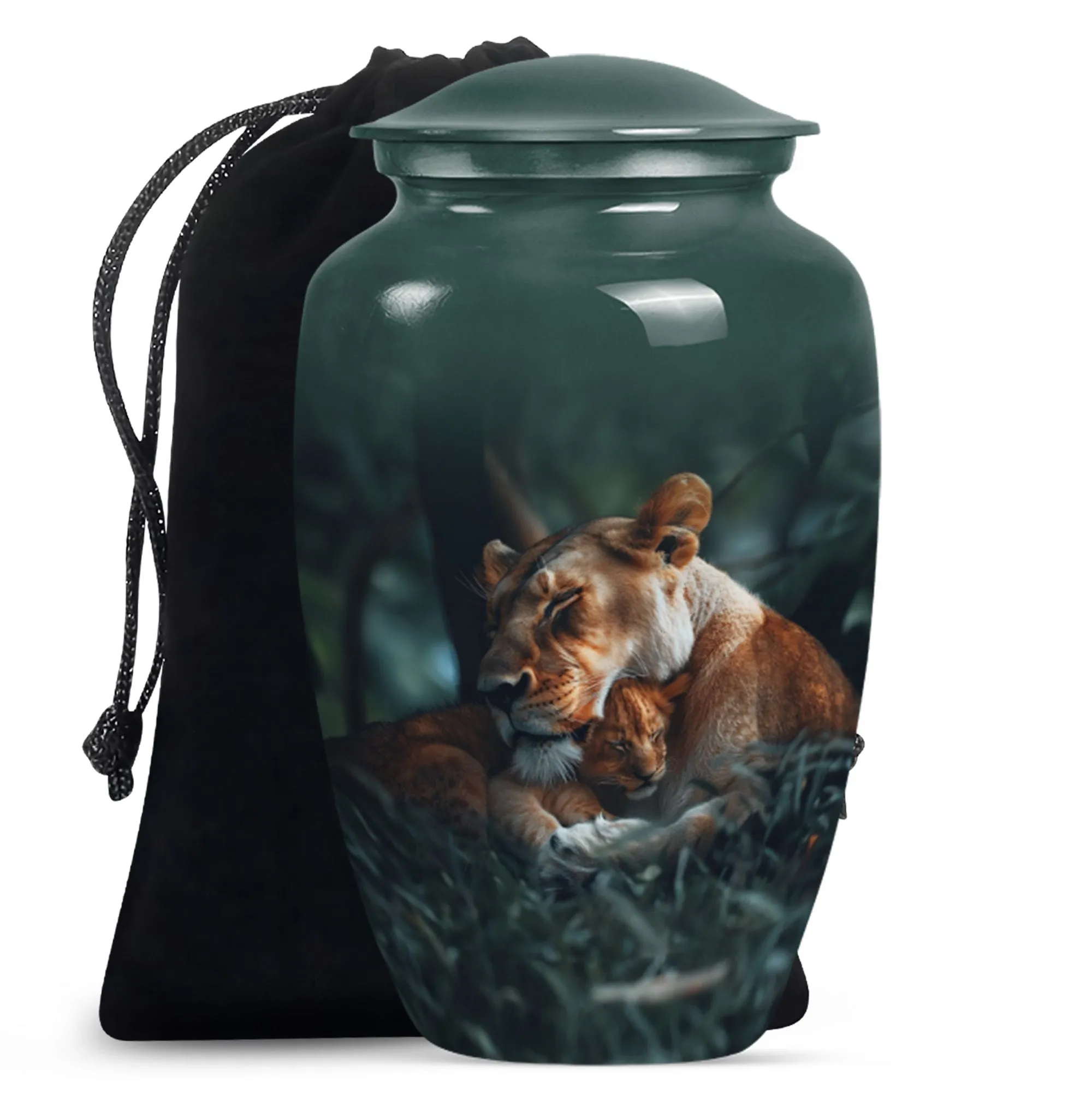 Lion Emblem Memorial Human Ashes Lasting Tribute Resting Place