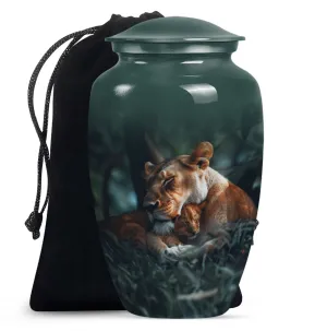 Lion Emblem Memorial Human Ashes Lasting Tribute Resting Place