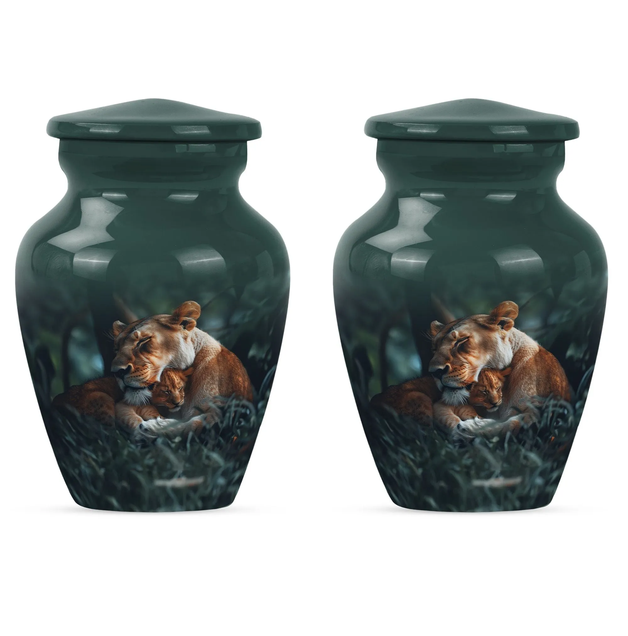 Lion Emblem Memorial Human Ashes Lasting Tribute Resting Place