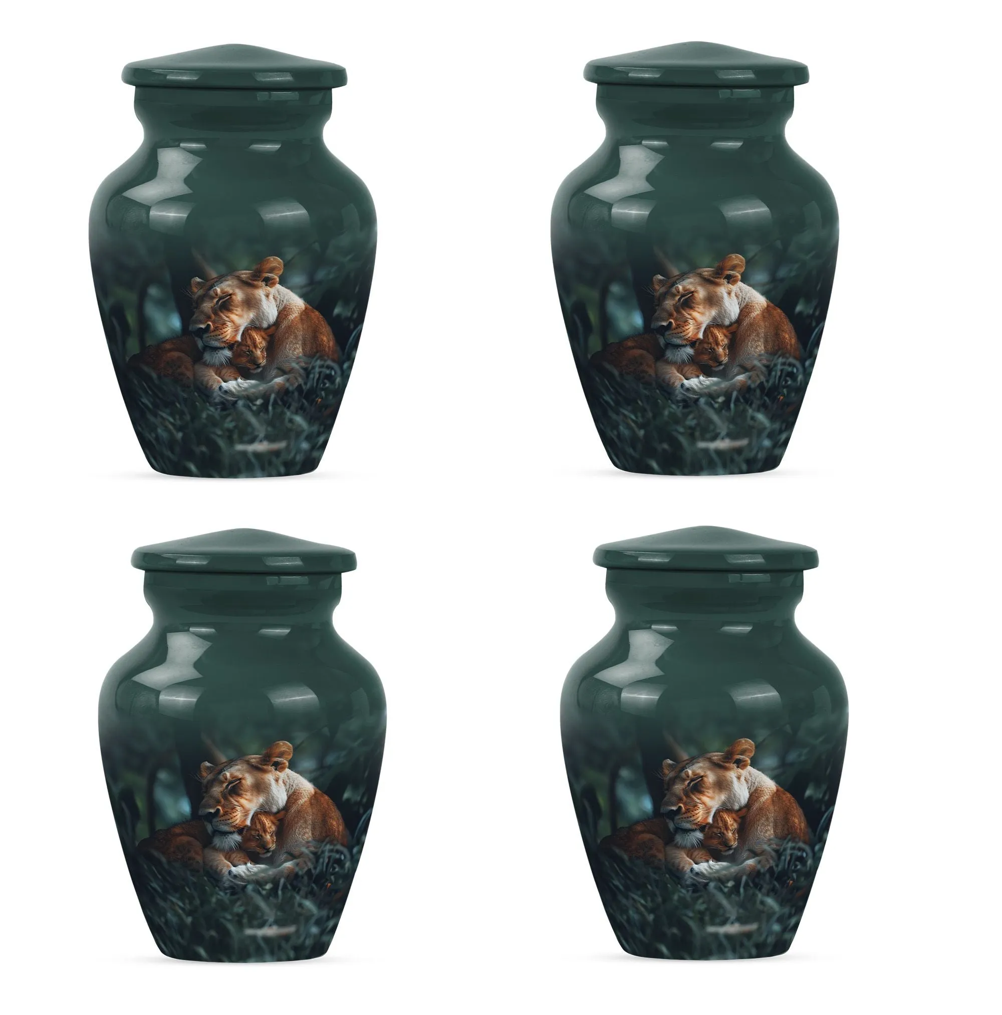 Lion Emblem Memorial Human Ashes Lasting Tribute Resting Place
