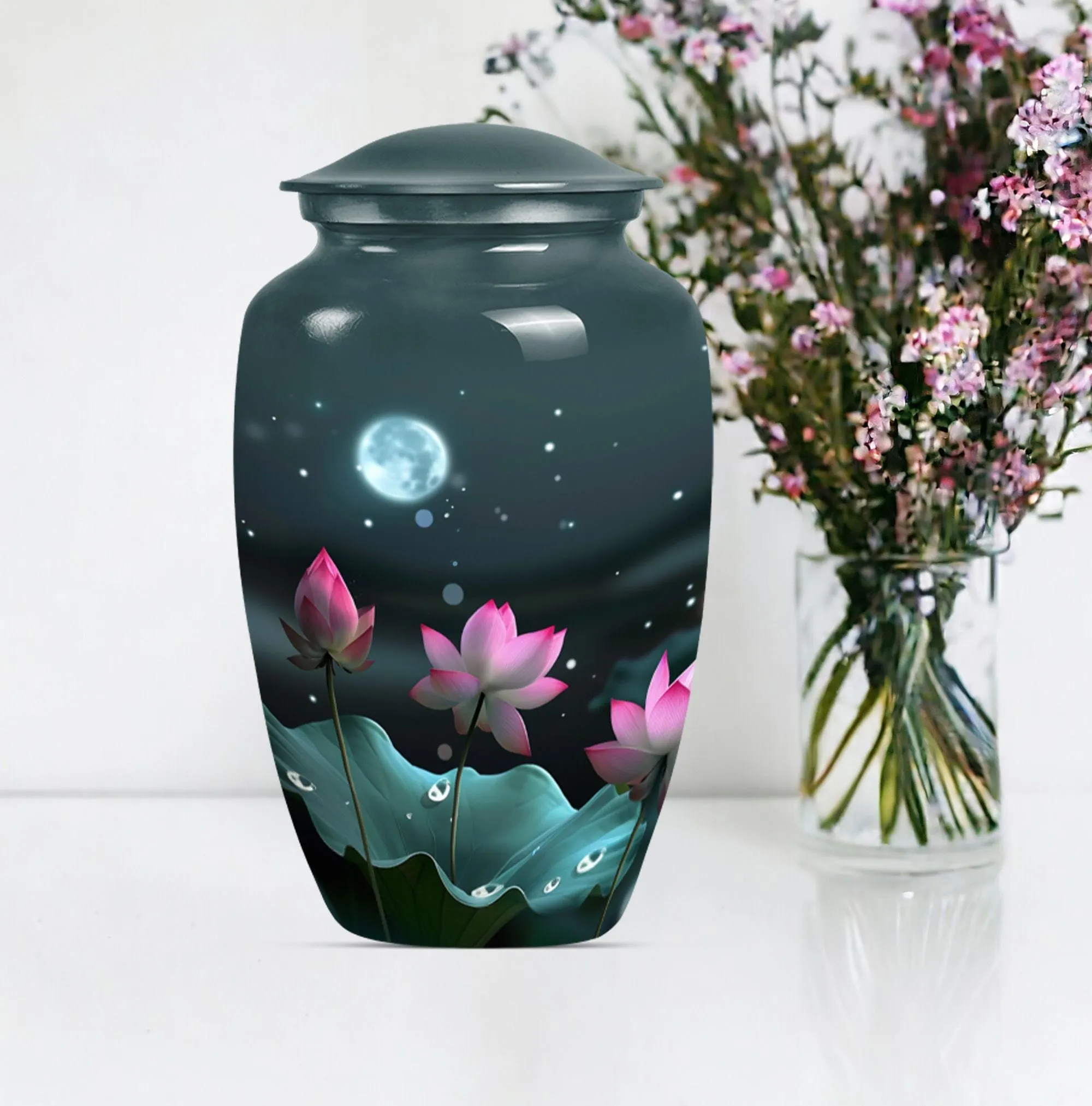 Lotus Flower Cremation Urn - Sublime Female Cremation Solution