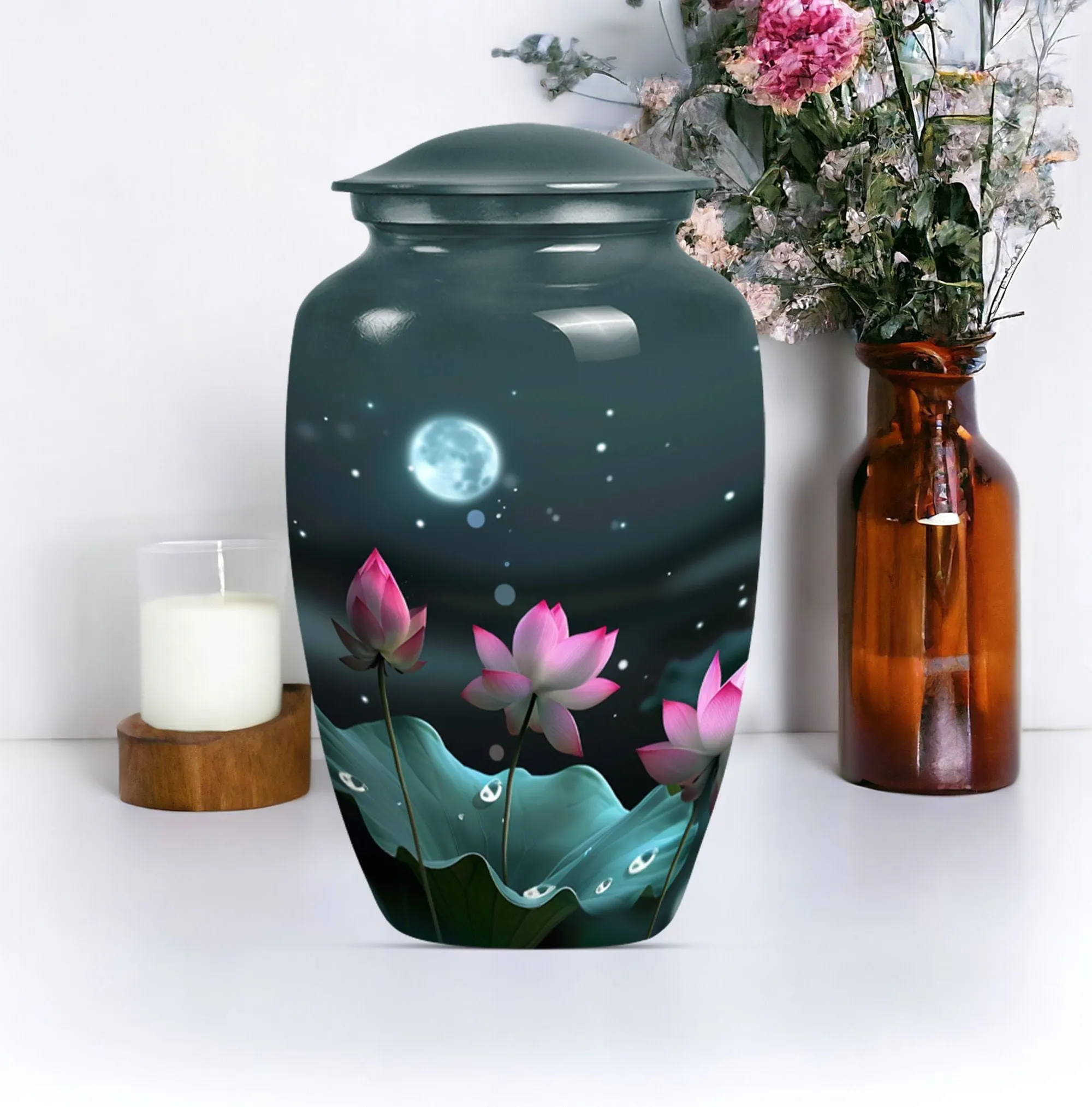 Lotus Flower Cremation Urn - Sublime Female Cremation Solution