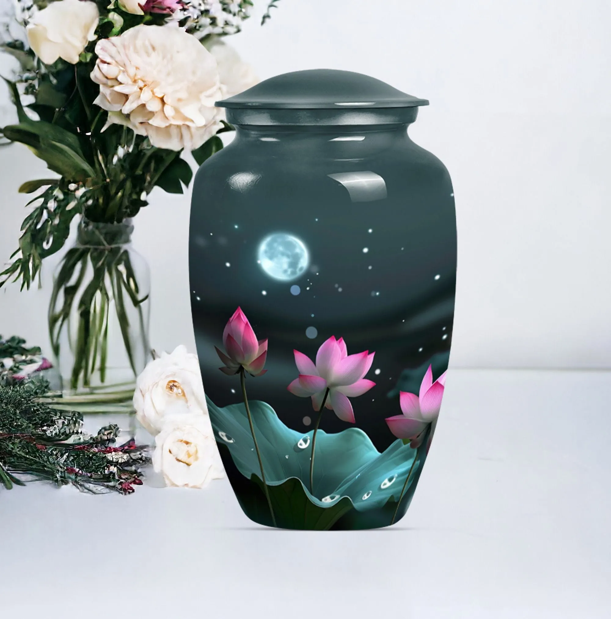 Lotus Flower Cremation Urn - Sublime Female Cremation Solution