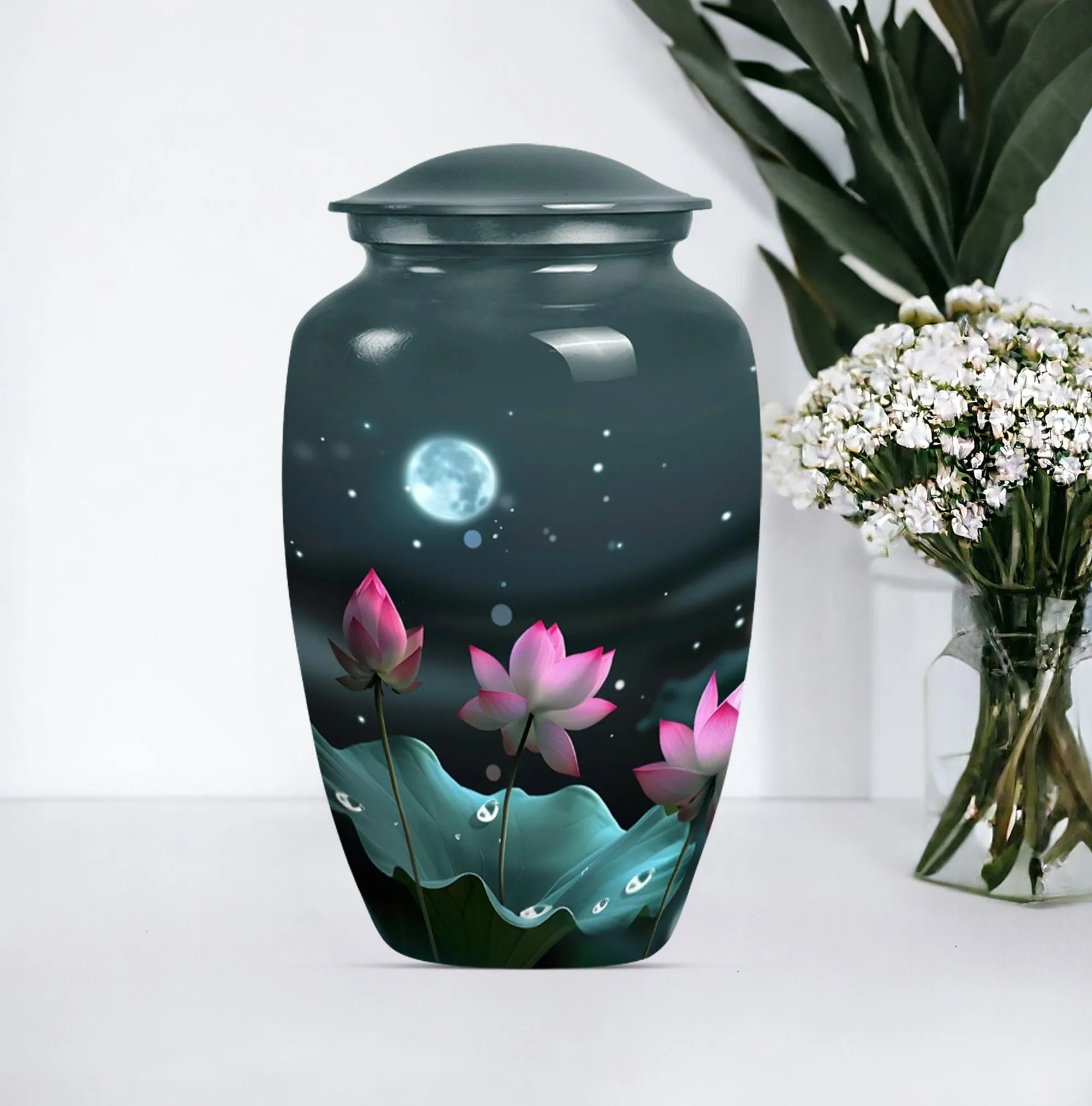 Lotus Flower Cremation Urn - Sublime Female Cremation Solution