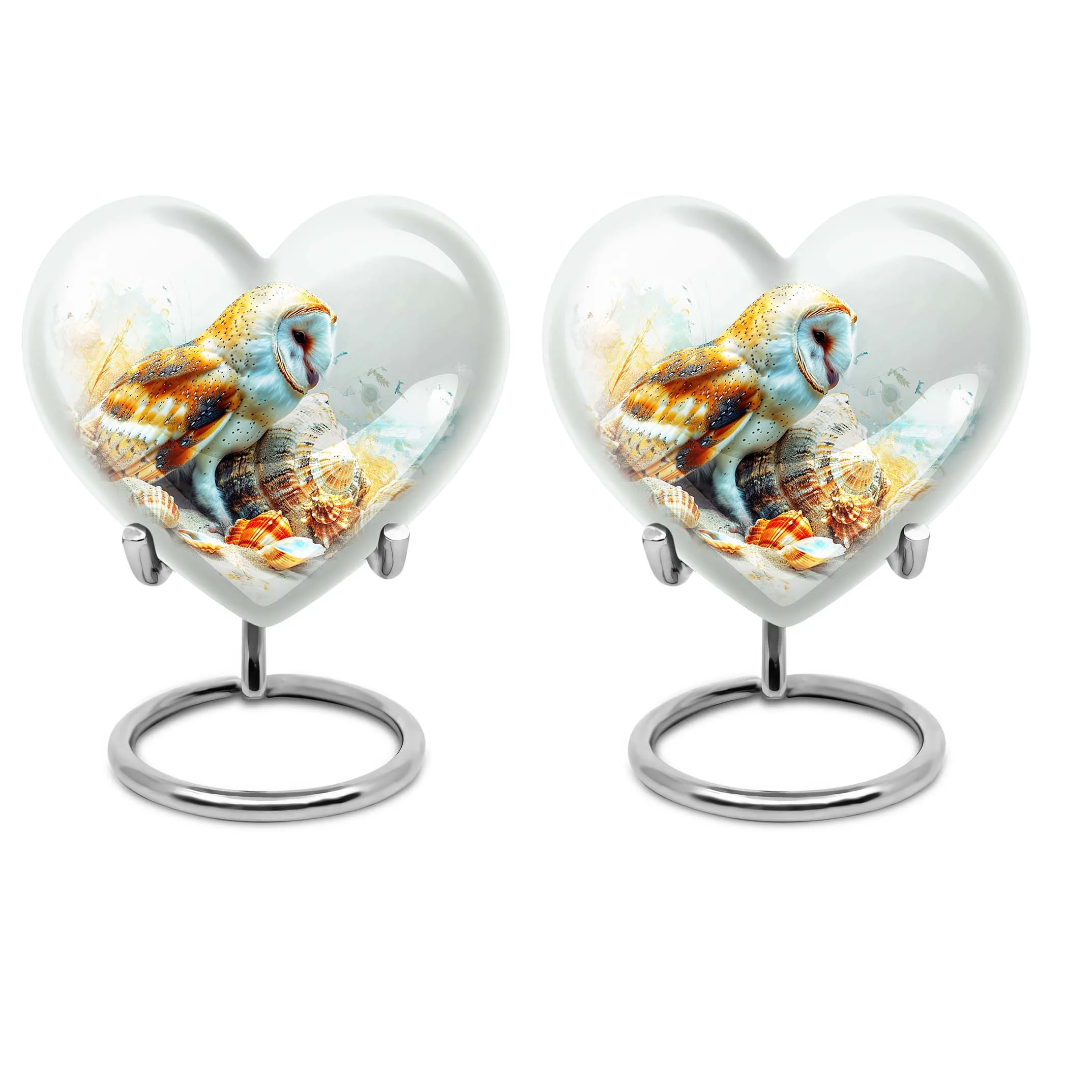Loving Remembrance - Cremation Urn with Barn Owl Design