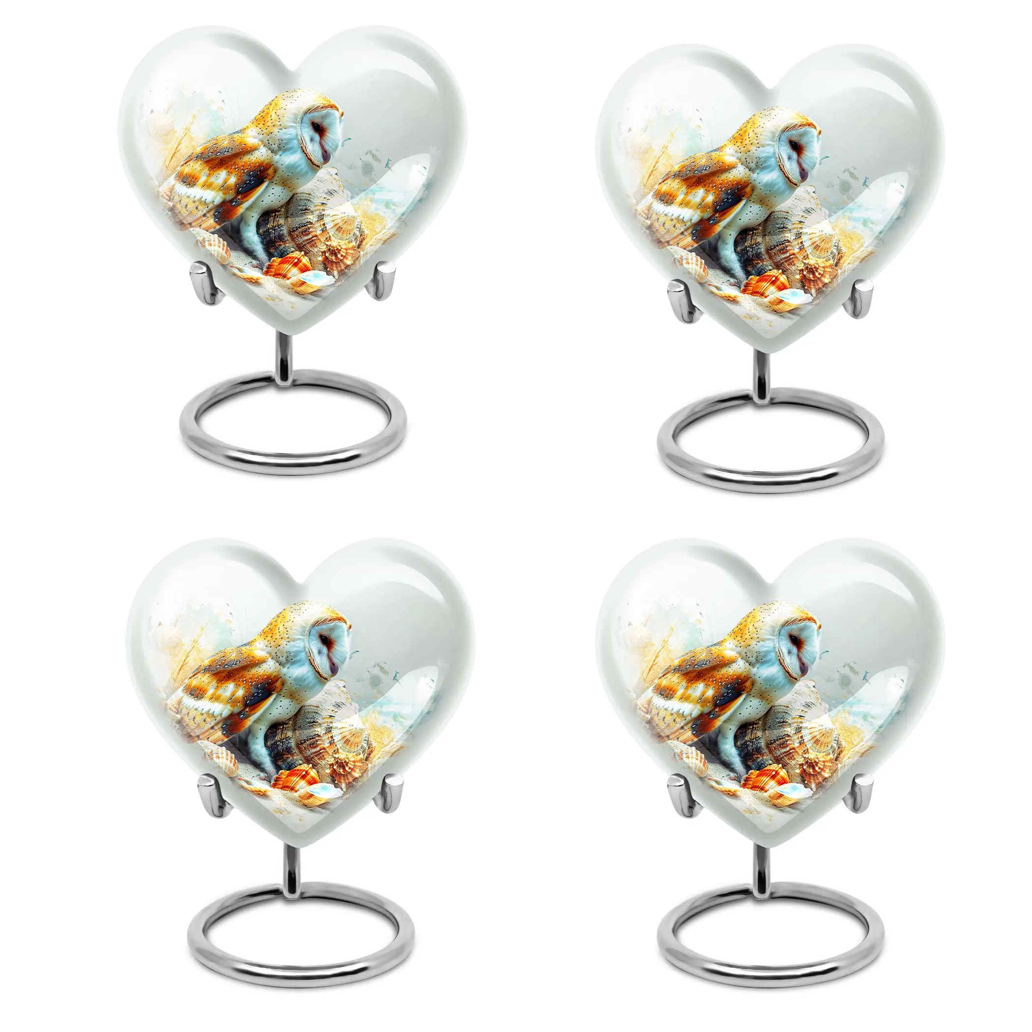 Loving Remembrance - Cremation Urn with Barn Owl Design