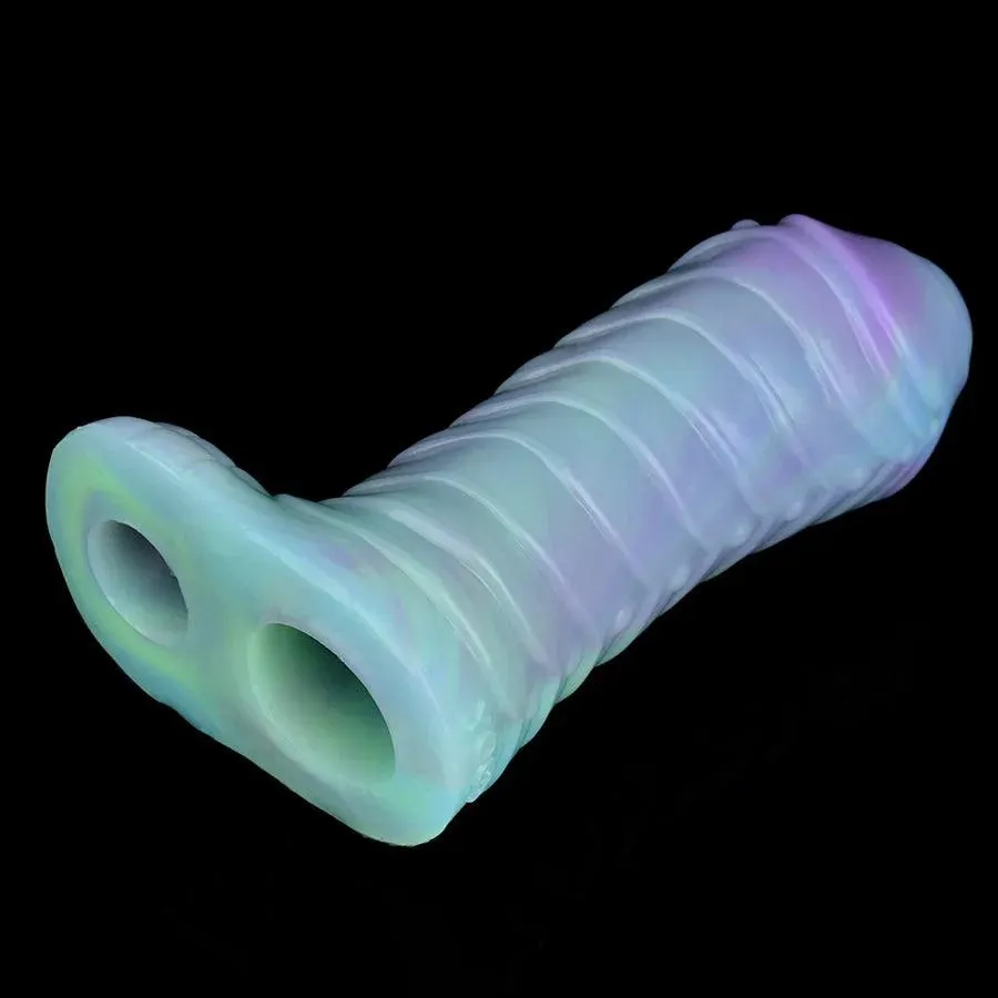 Luminous Silicone Male Penis Sleeve