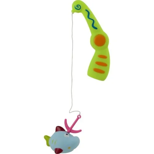 Magnetic Fishing Game with 10 Soft Sea Creatures, Fishing Pole & Draining Net