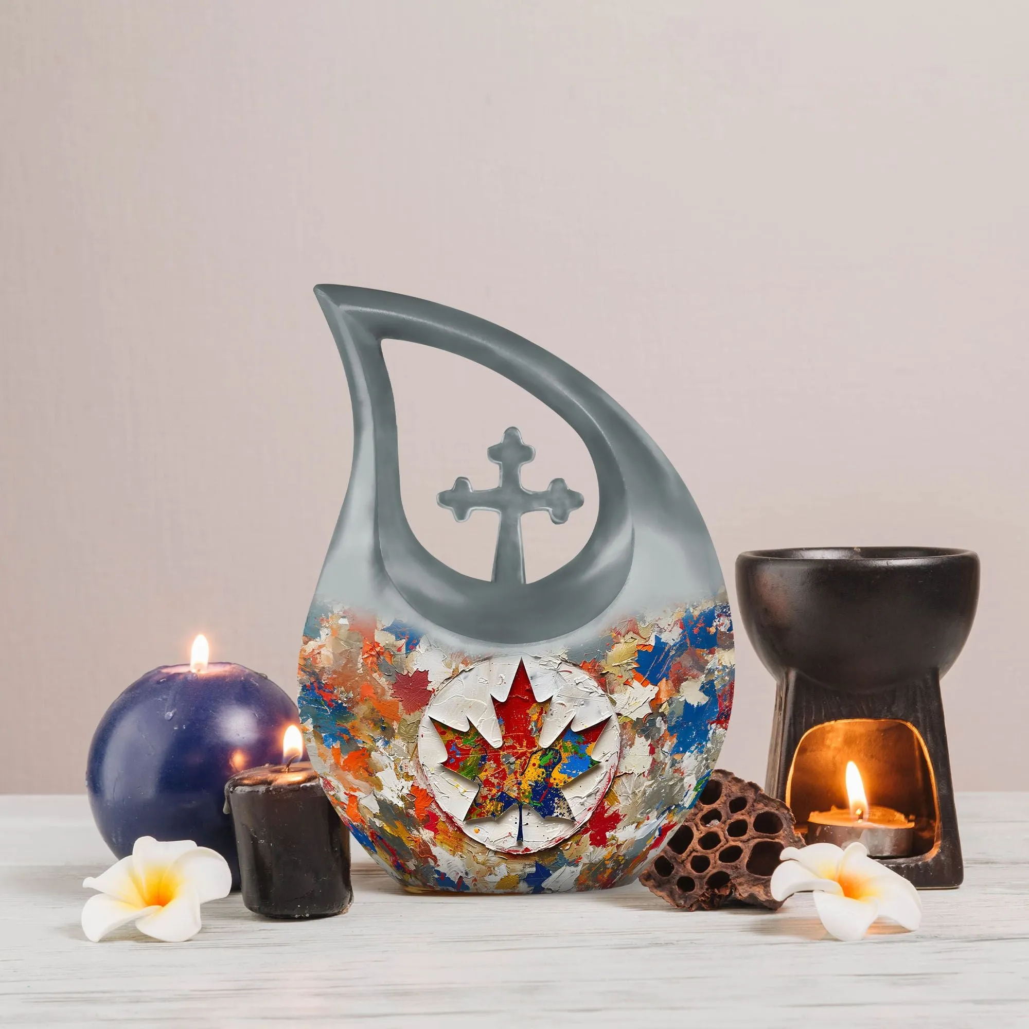 Mapple Leaf Angelic Memorial Urn keepsake urn for human ashes