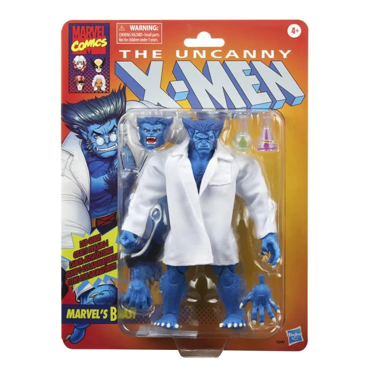 Marvel Legends Retro Series The Uncanny X-Men Beast (Blue Lab Coat) Action Figure