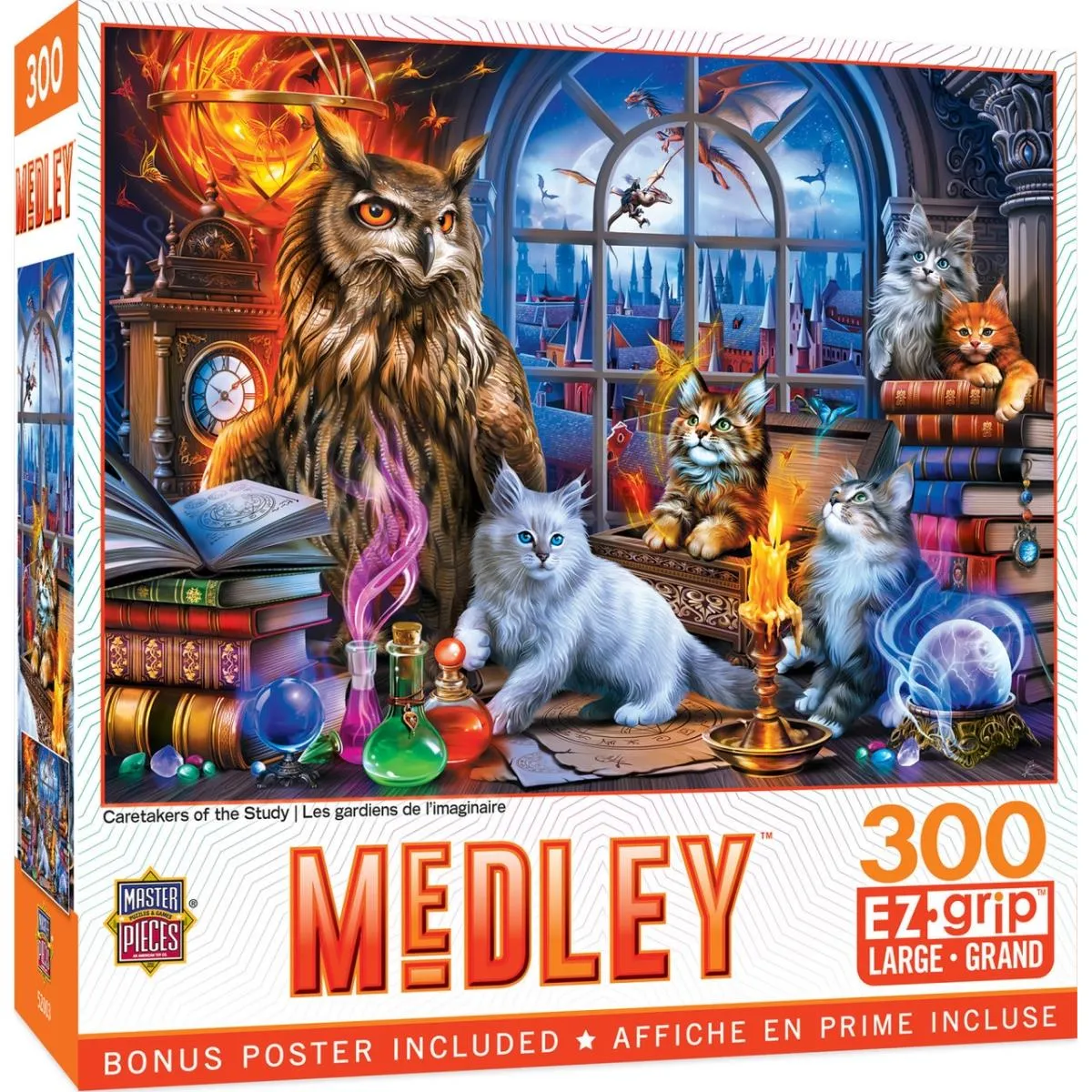 MasterPieces  Medley Caretakers of the Study EzGrip Puzzle 300 Piece